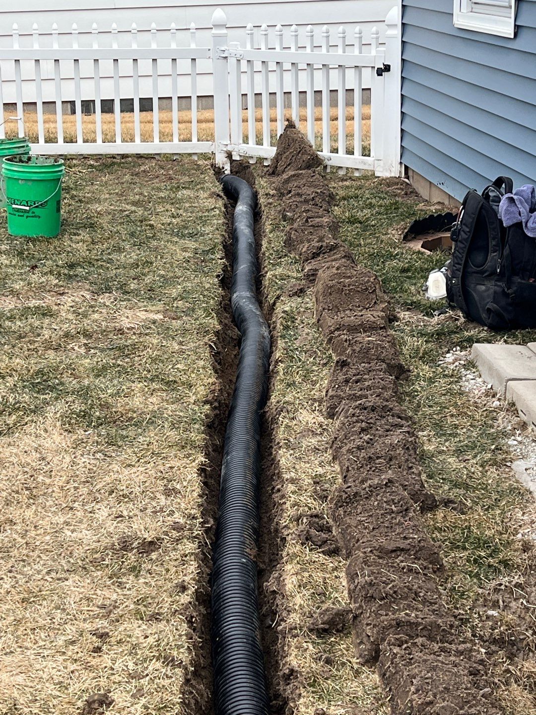 Bowing Wall using Fortress Invisibeams  by ACE Waterproofing & Basement Solutions