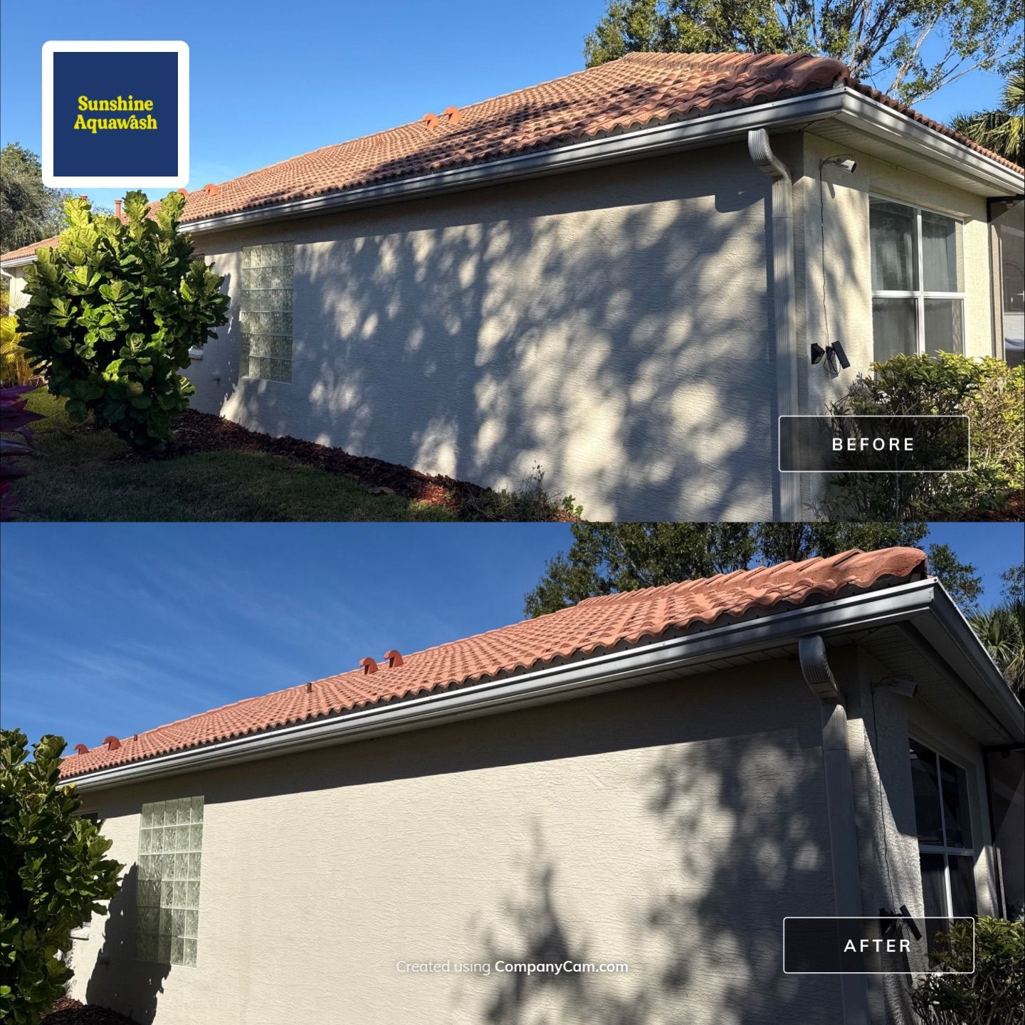Barrel Tile Roof Cleaning in Tara – Bradenton, FL by Sunshine AquaWash