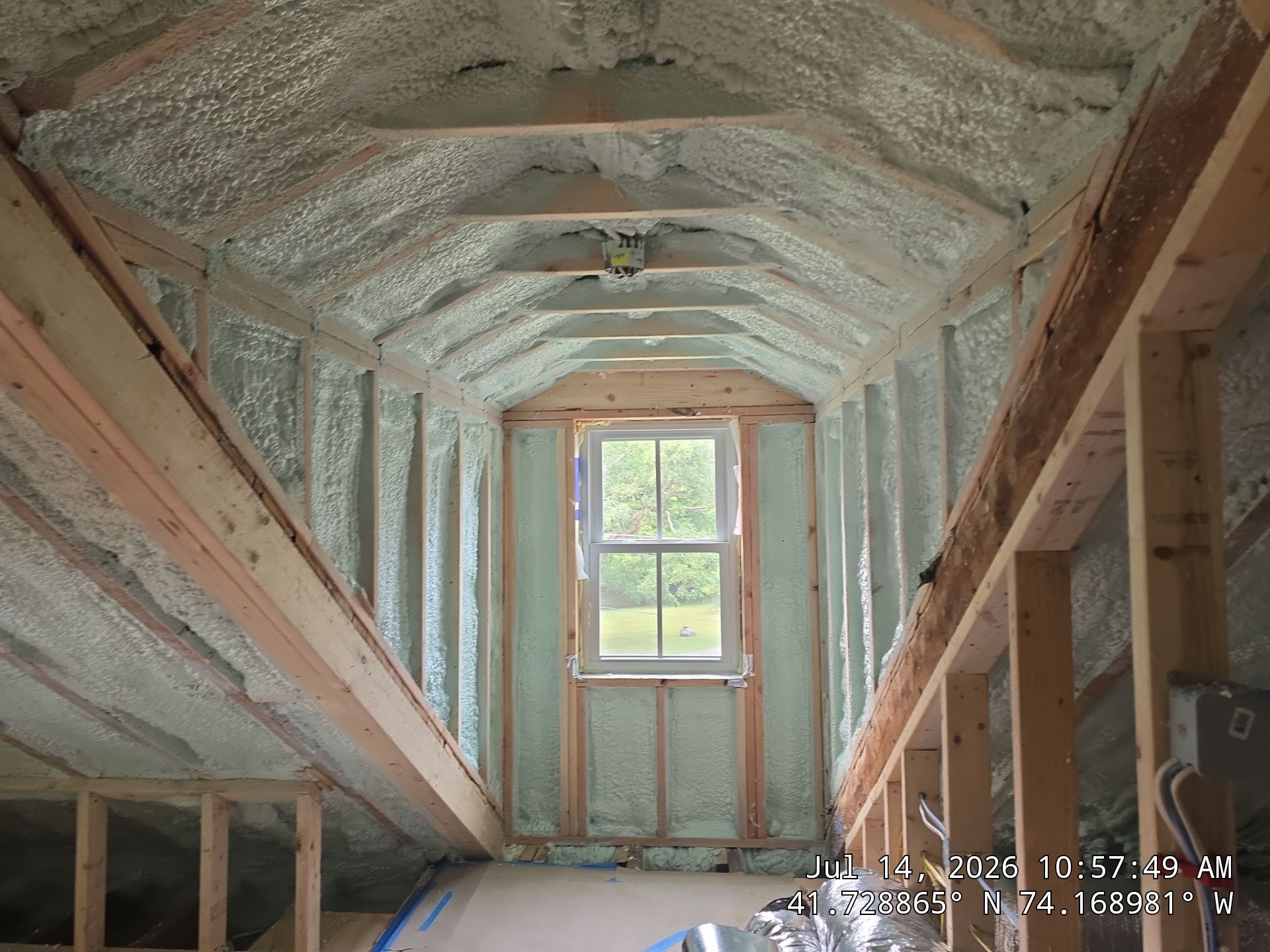 New Paltz Attic Retrofit with Spray Foam Insulation by NYS Foam & Energy