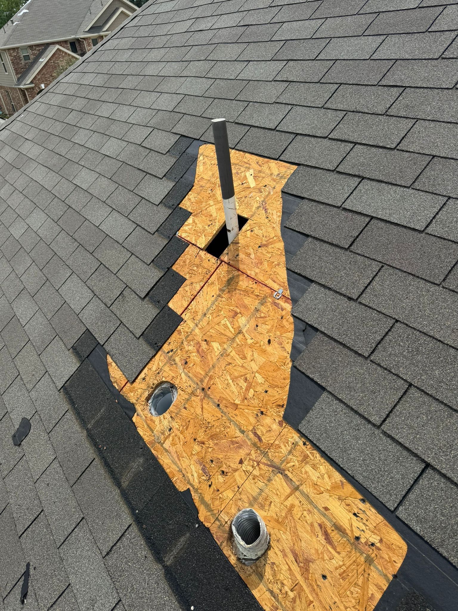 Hail Damage using Owen's Corning Duration (Lifetime) Shingles by Roof Repair Company