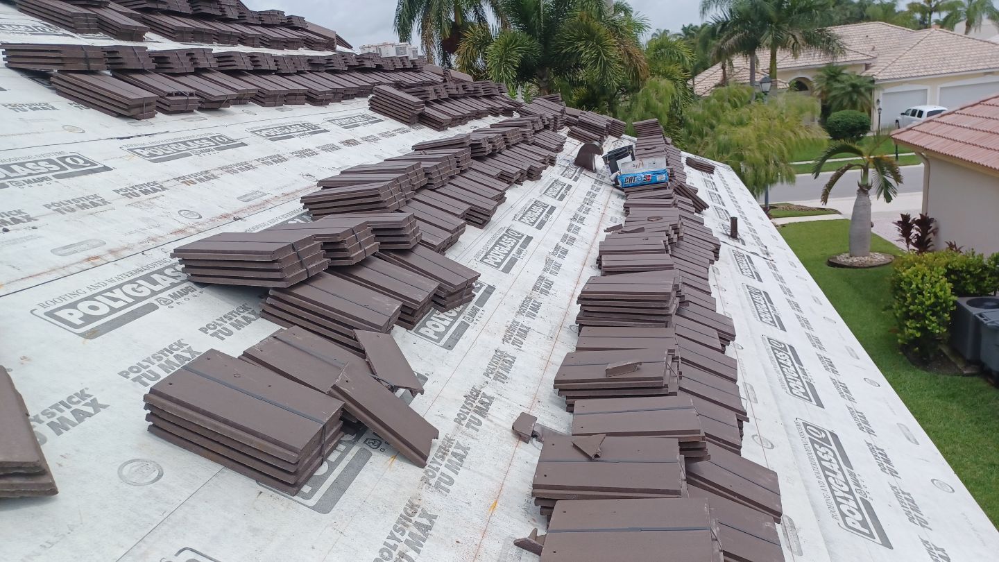 Residential Roofing Installation using Eagle Roofing Tile by BLUES BROTHERS ROOFING