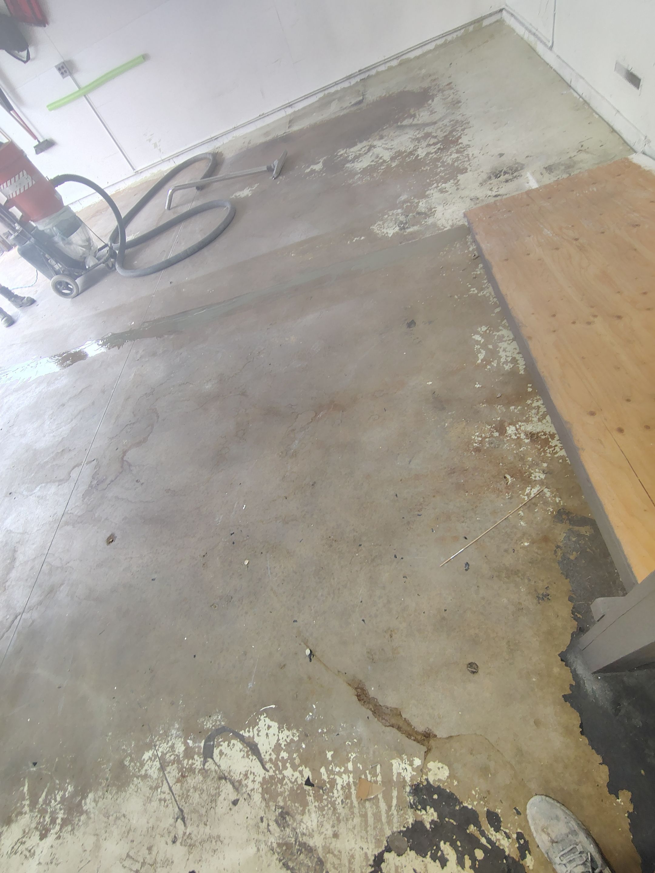 Yankton Garage Concrete Coating With Feather Gray Decorative Chips by Select Painting, Coatings & Garage Cabinets