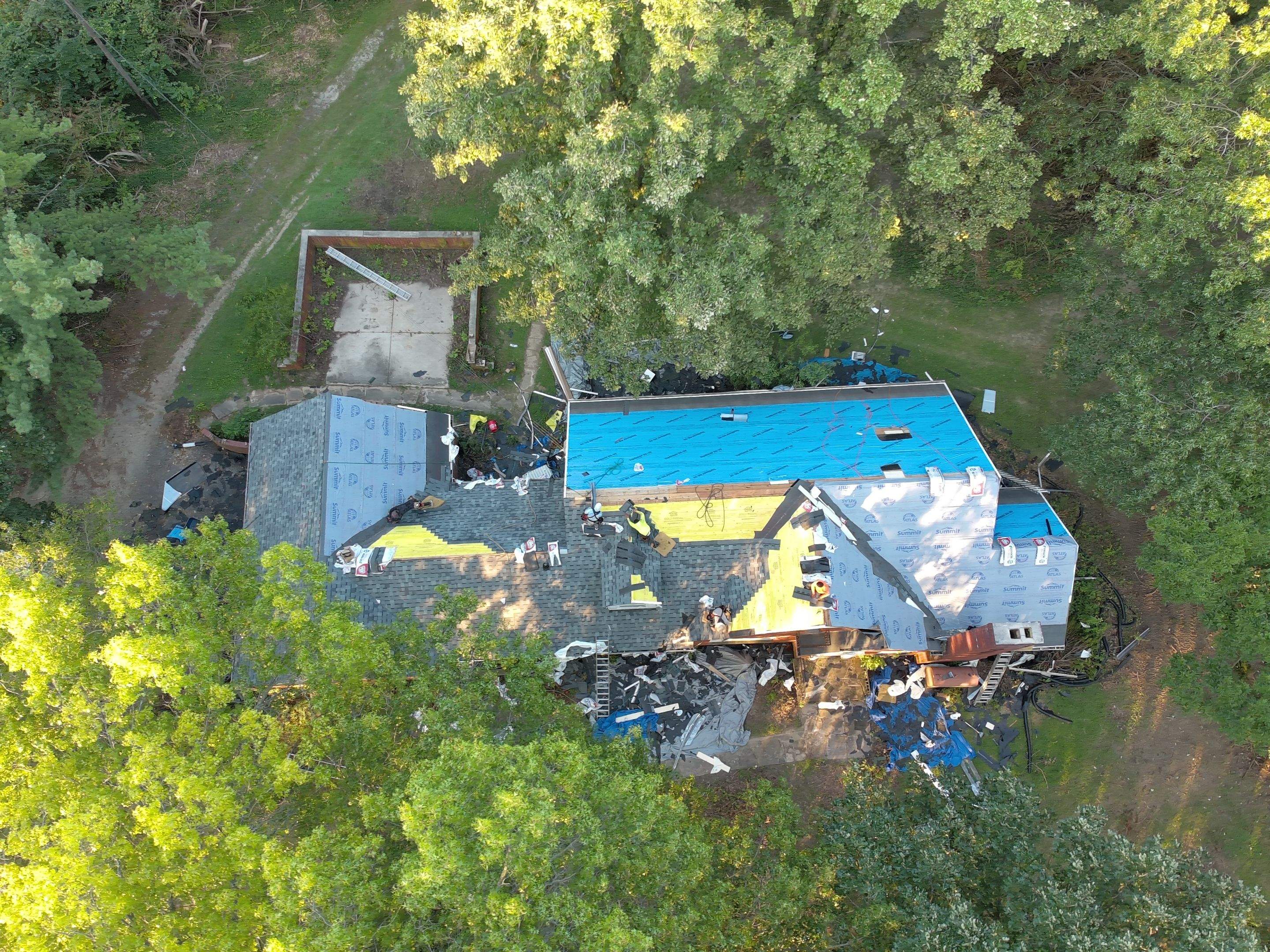 Residential Roof Replacement and Gutter Installation in Dayton by Level Up Roofing and Restoration Services LLC