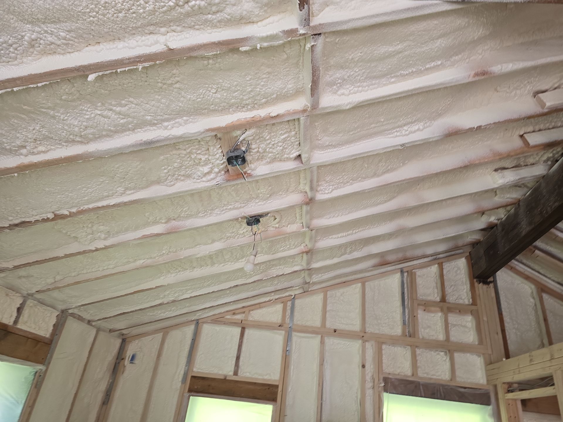 Attic Insulation using Closed Cell Spray Foam by NYS Foam & Energy