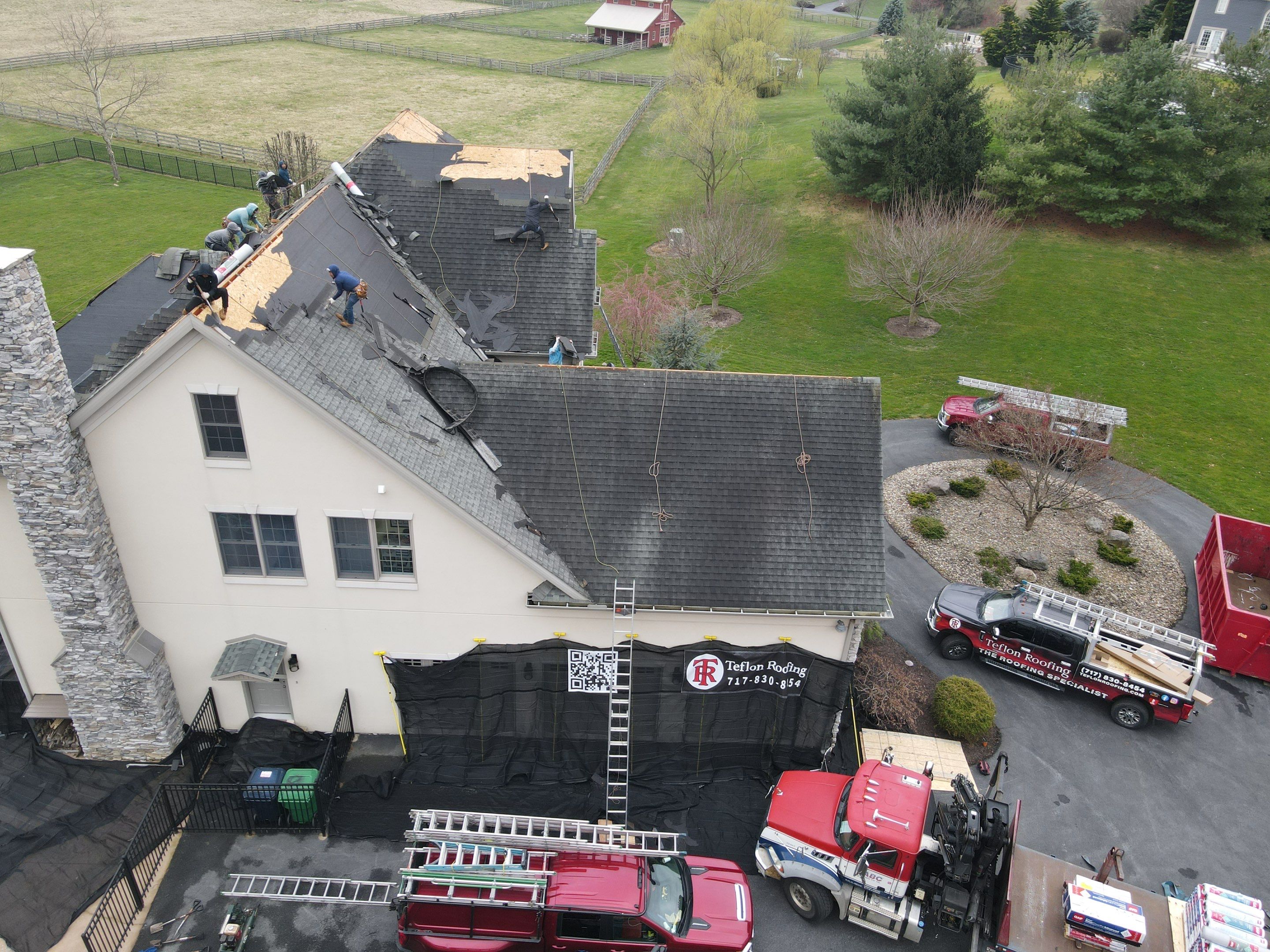 Residential Roofing Installation using Gaf Hdz Architectural Shingle by Teflon Roofing