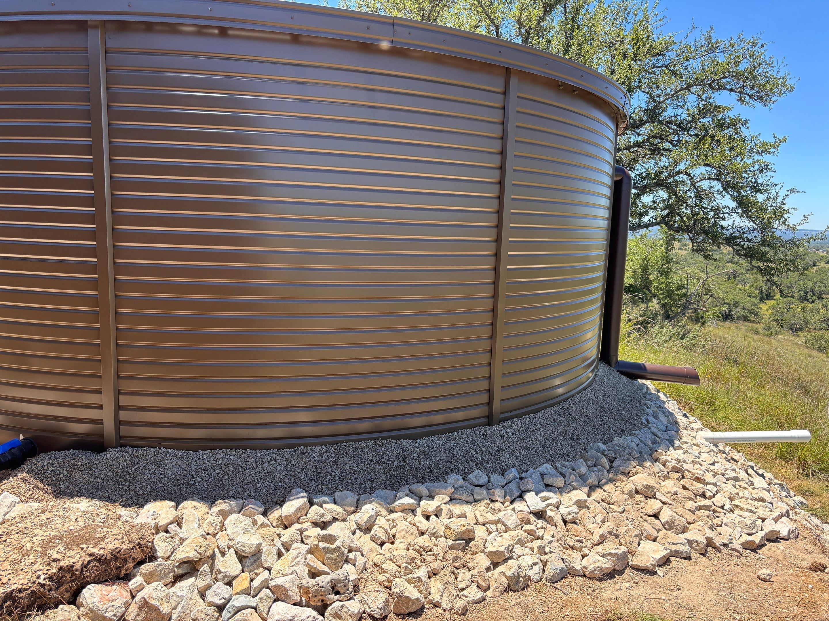 One 29,000gal and one 16,000gal tank by Cqure Water