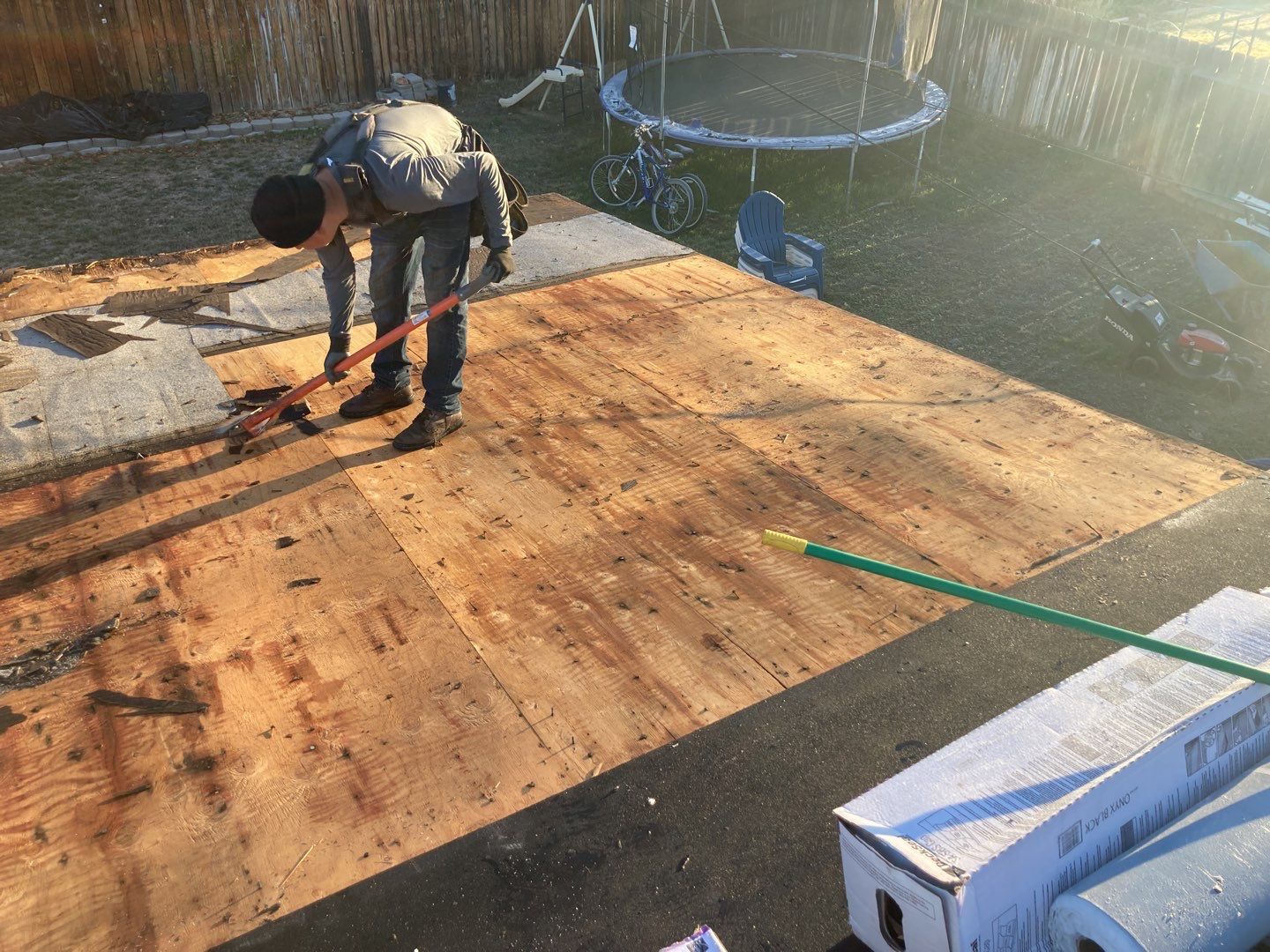 Meridian Single Level Residential Roofing Installation by ID Roofing LLC