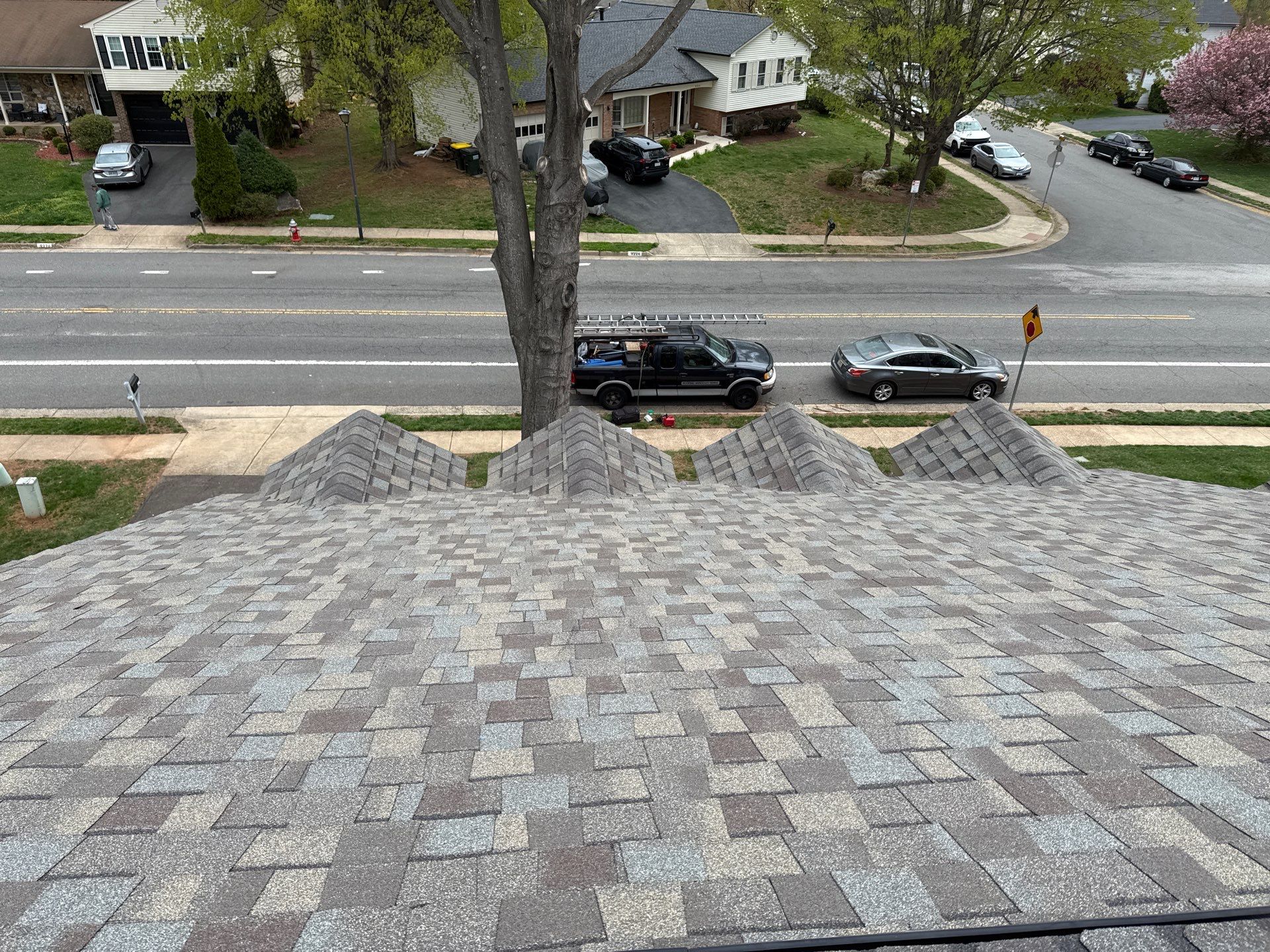 Burke: Residential Roof Replacement with CertainTeed Landmark Pro in Max Def Weathered Wood by RM Banning, Inc.