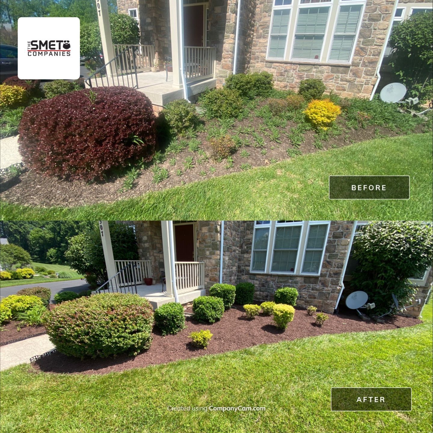 Landscape Cleanup & Mulch  by The Smet Companies, LLC