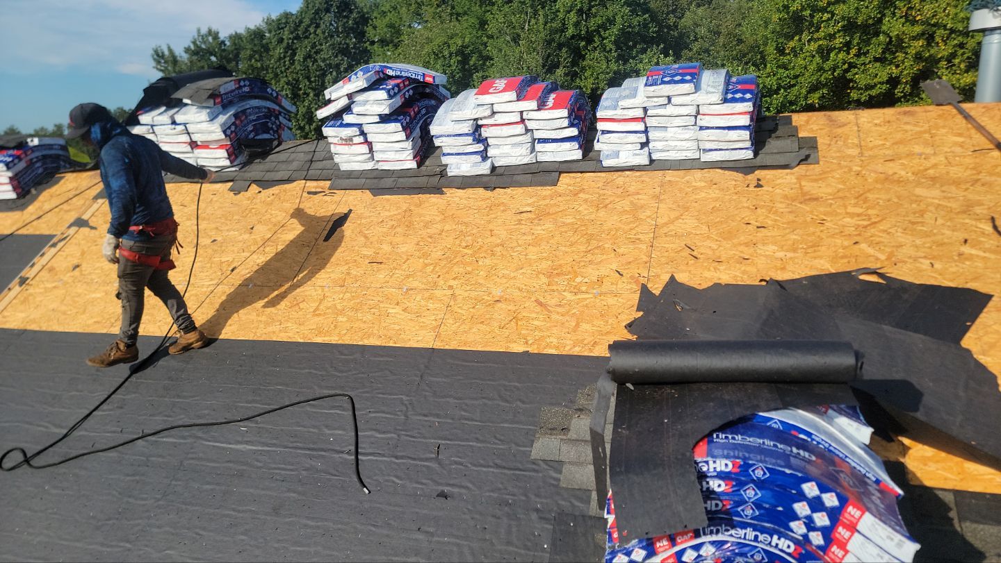 Roof Installation using GAF Timberline HDZ by ExteriorPros