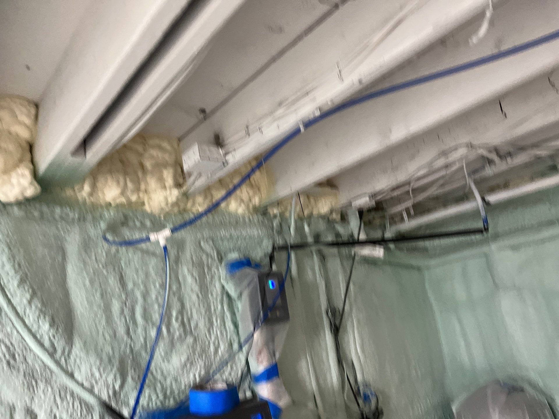 Basement Exterior Walls using Closed Cell Spray Foam by NYS Foam & Energy