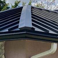 24ga 1.5" Snap-Lock Matte Black   by Total Roofing System The Metal Roof Experts