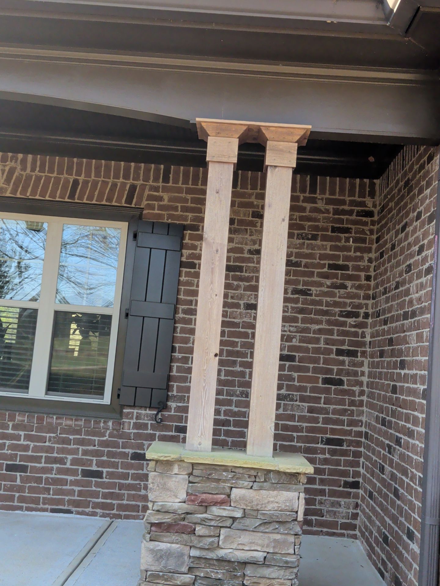 A-Frame Accents & Posts: Staining Project by PGP Surface Solutions, LLC