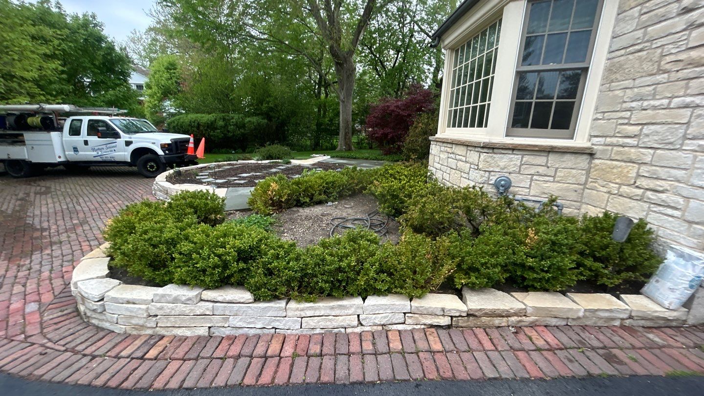 Winnetka, IL bluestone patio cleaning by Northern Power Washing LLC.