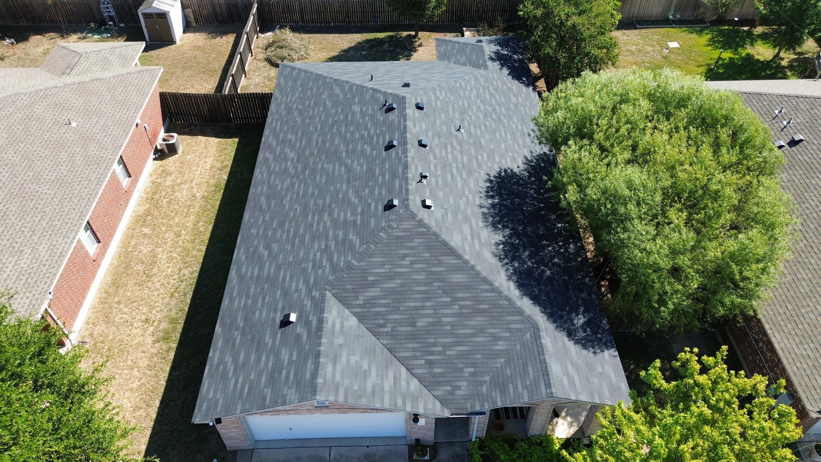 Residential Roof Installation ā Supreme Onyx Black | Leander, TX by Kstylez Roofing & Construction