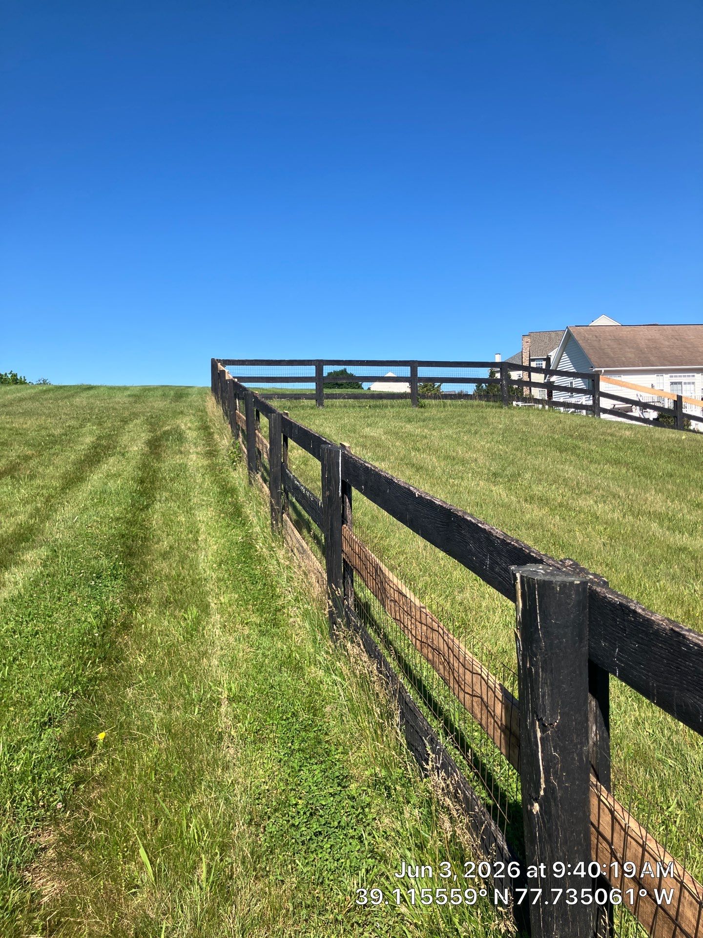 Fence repair project in Purceville, Va by Contracting Bros Llc