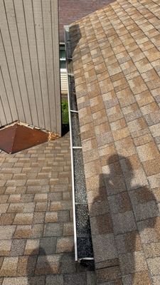 Turtle Shell gutter protection installation in Naperville, IL 60563, photograph 30
