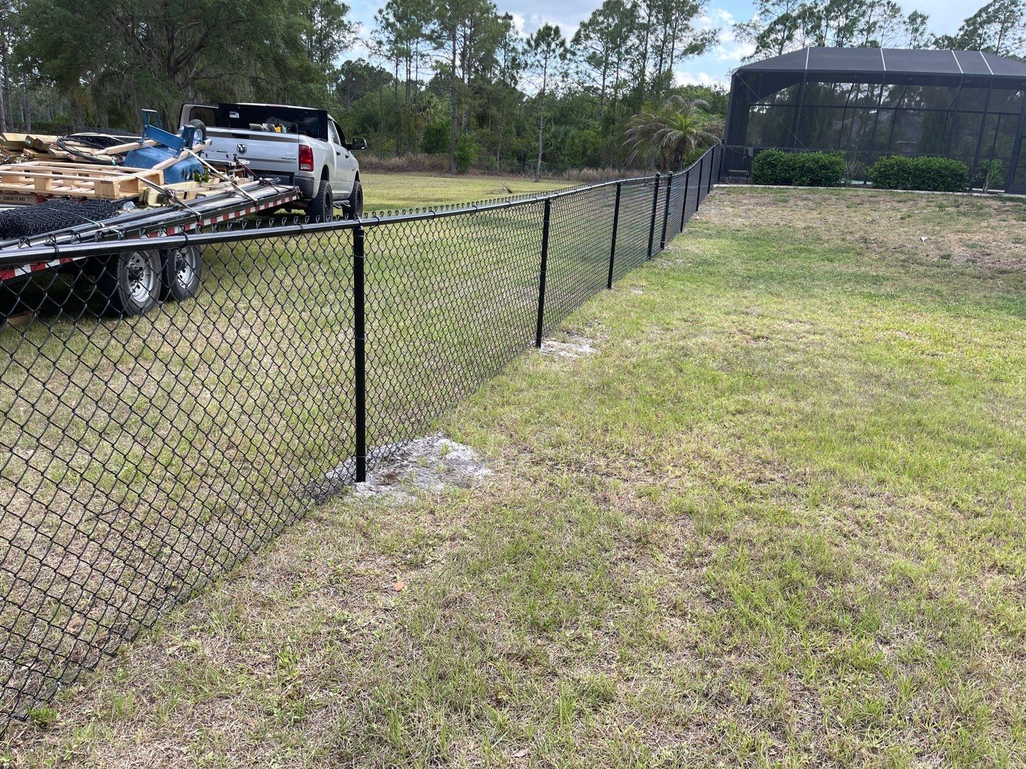 North Port, FL 4ft. Tall Black Chain-link Fence by Asap fence and gates, LLC