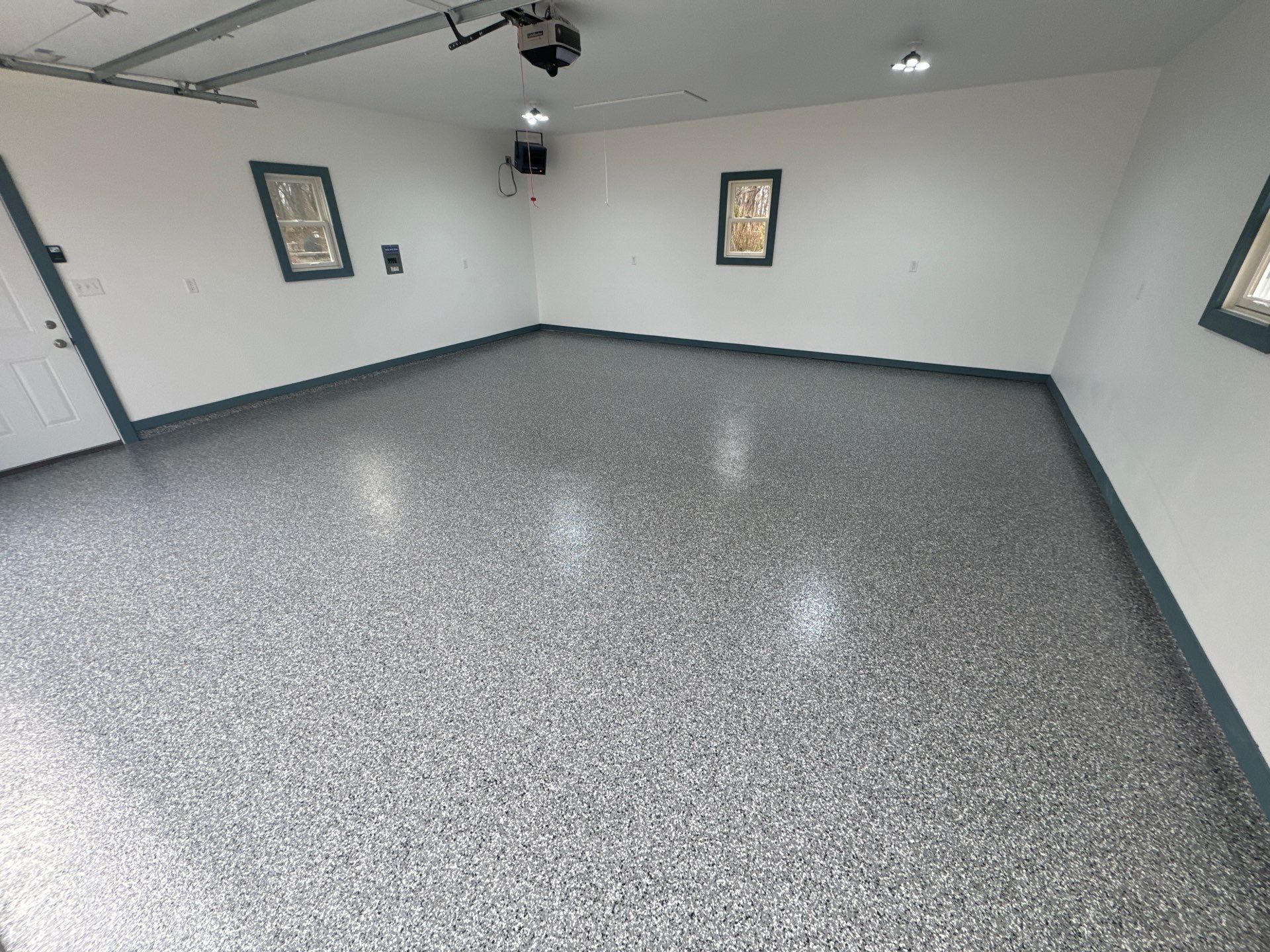 Nightfall Flake Garage Floor  by Level 10 Coatings