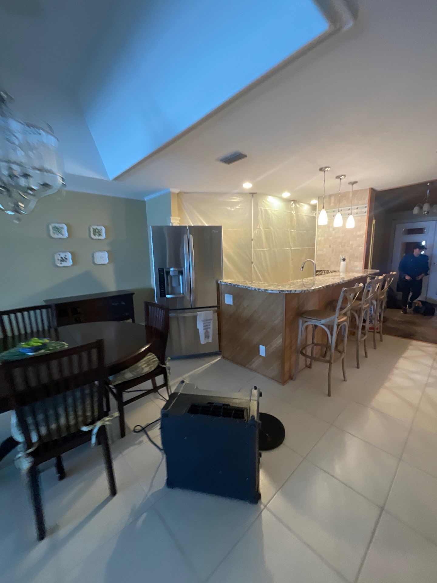 Mold remediation and rebuild of kitchen and living areas by Bay Coast Restoration 