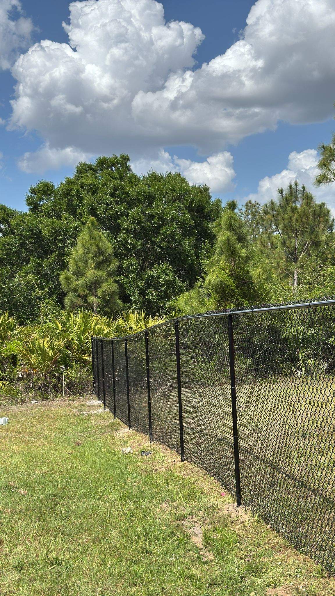 Black Chain Link Fence Installation for Lehigh Acres Property Perimeter by True Fence LLC