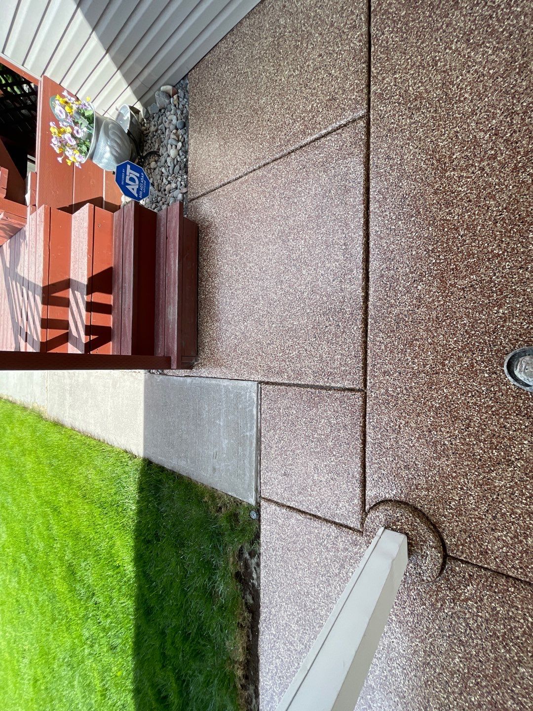 Patio Transformation using Chestnut by Croc Coatings, LLC