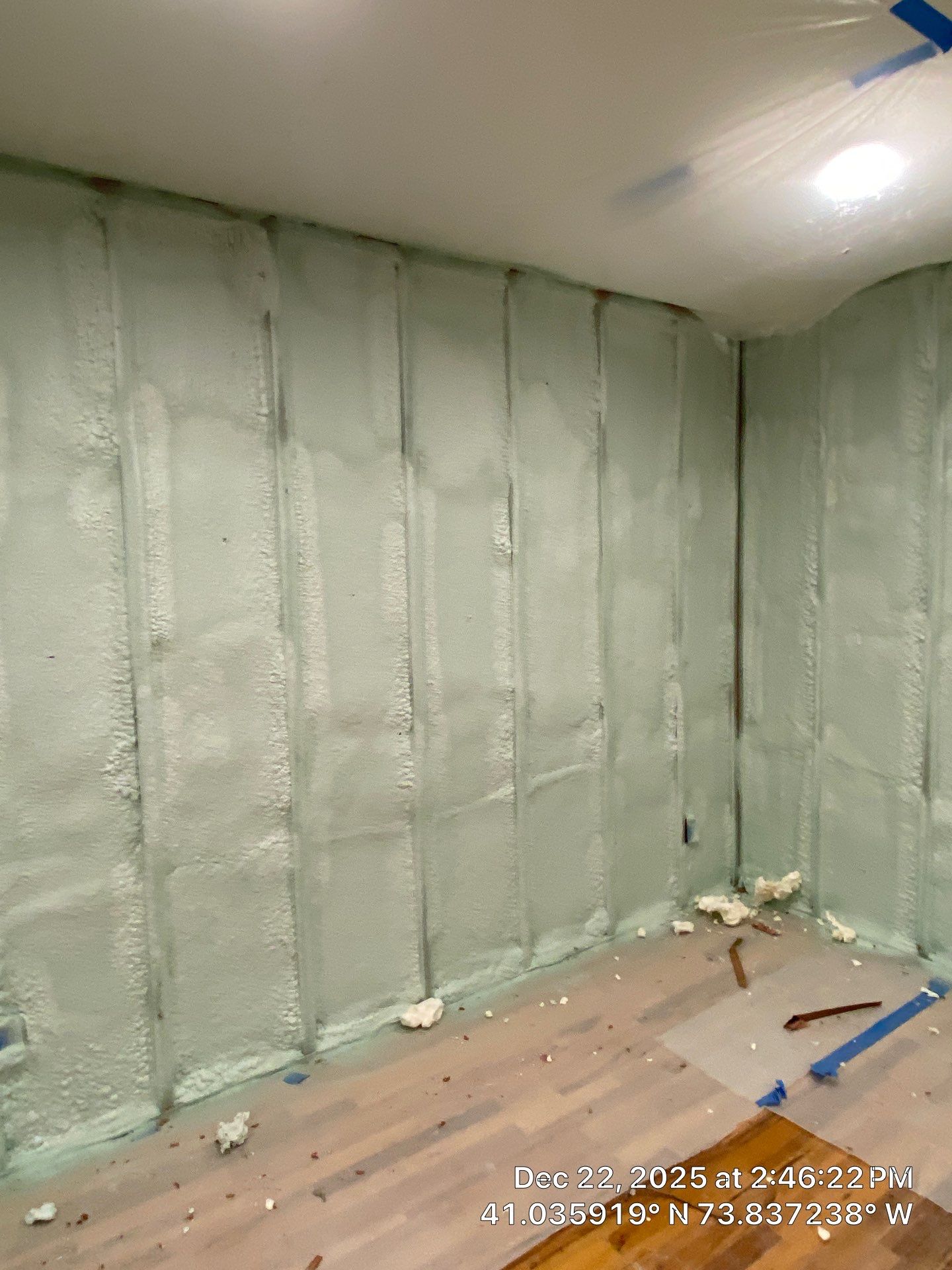 Exterior Walls Using Closed-Cell Spray Foam by NYS Foam & Energy