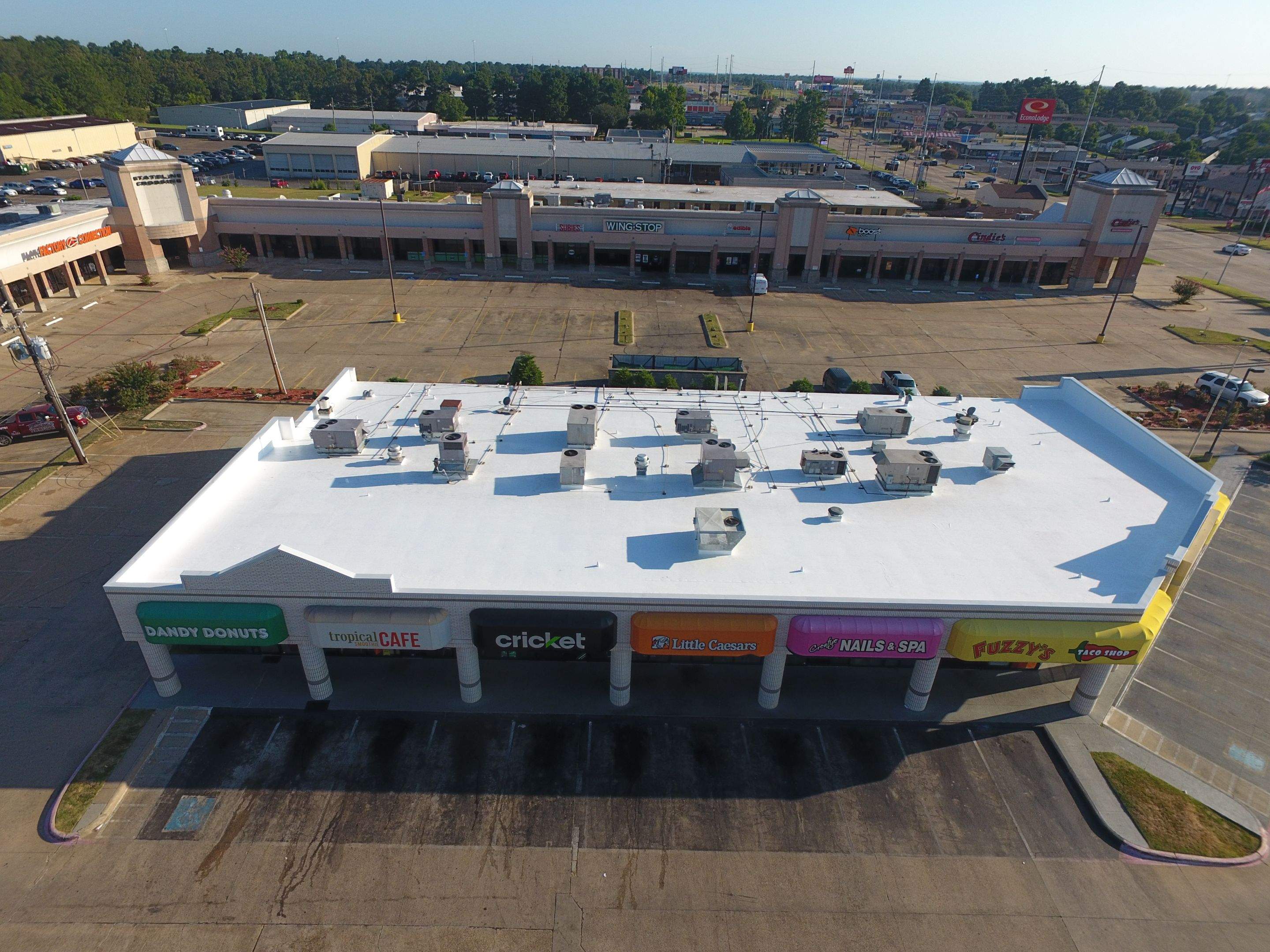 Commercial Roofing Installation using 50 mil PVC by Hostetler Roofing