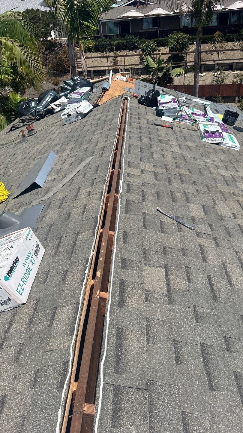 Full Roof Replacement and Eave Repair in San Clemente by Reliable Roofing San Diego Inc.
