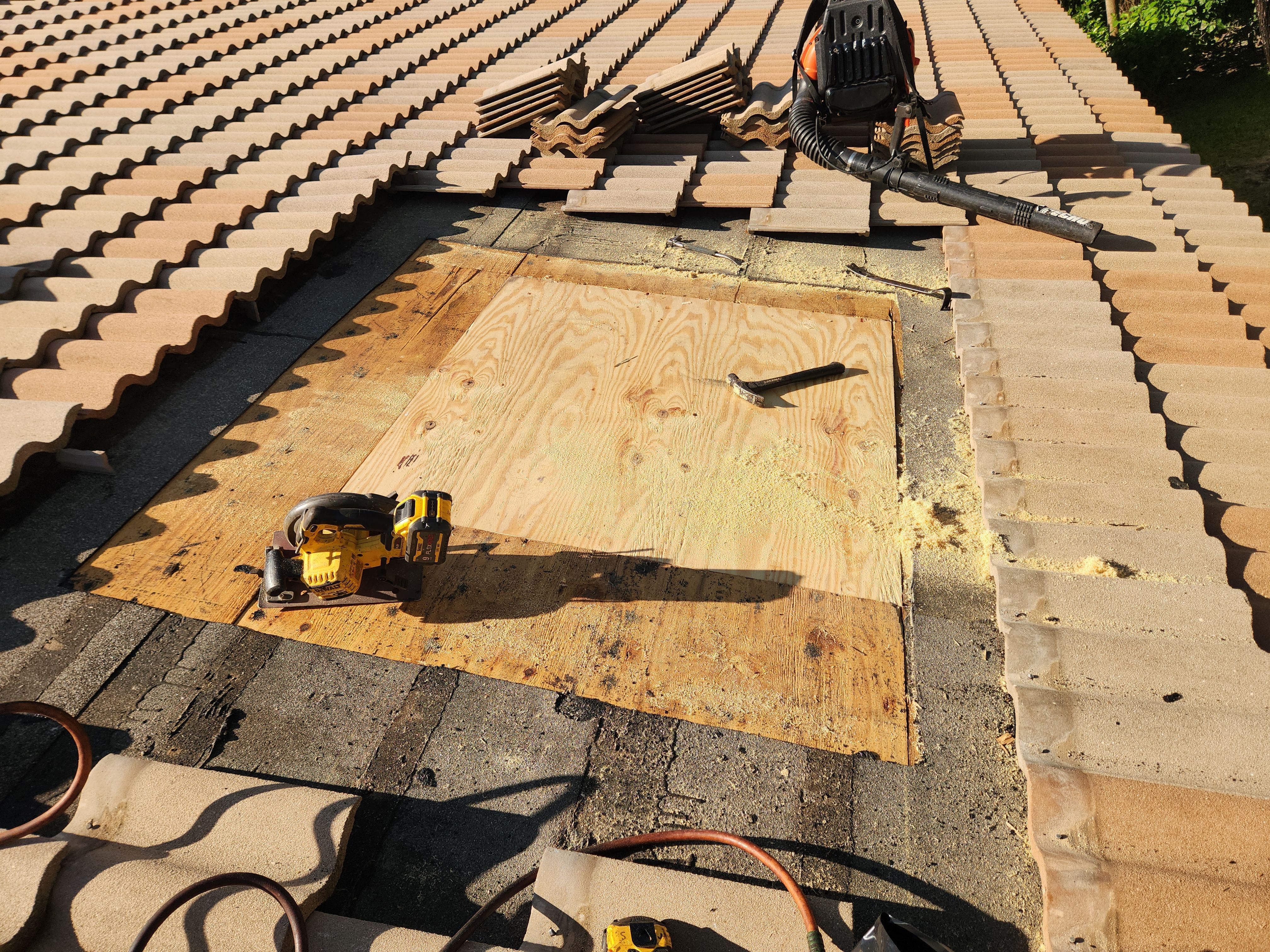 Concrete Tile Roof Repair for Water Intrusion in West Palm Beach by Aastro Roofing