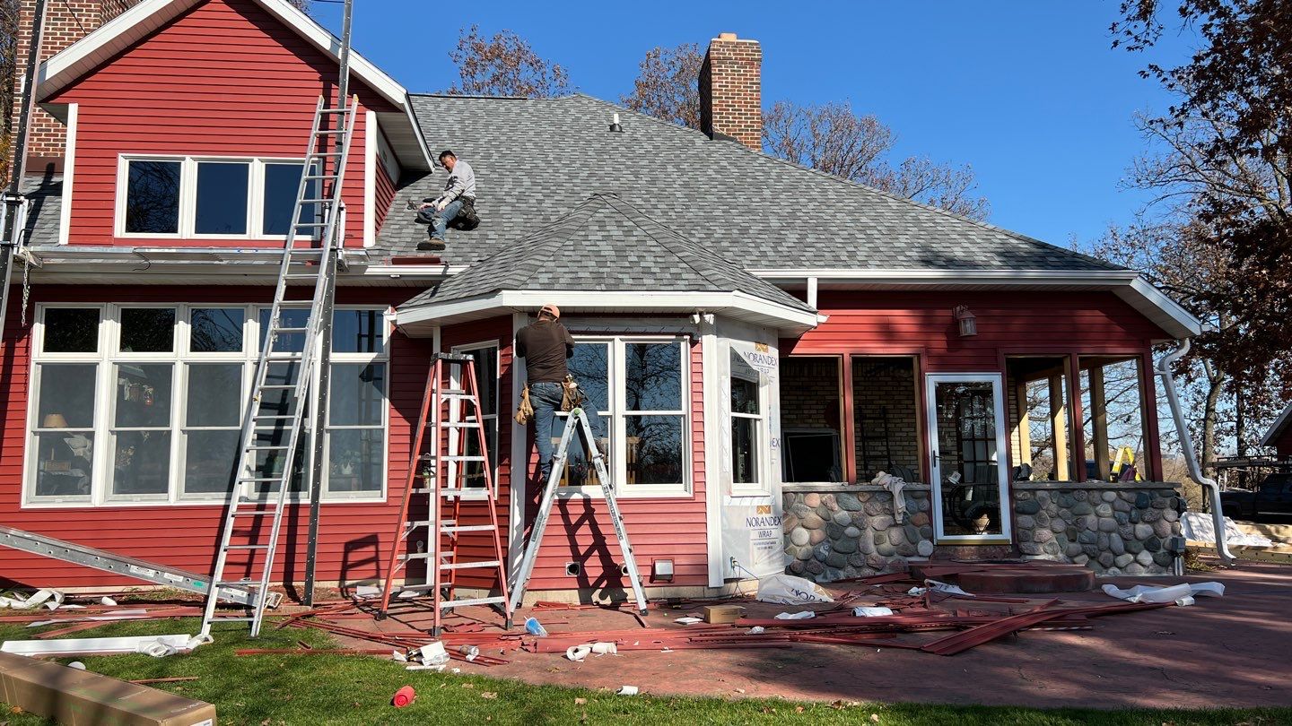 Residential Roofing Installation using Certainteed landmark pro by Total Restoration Services