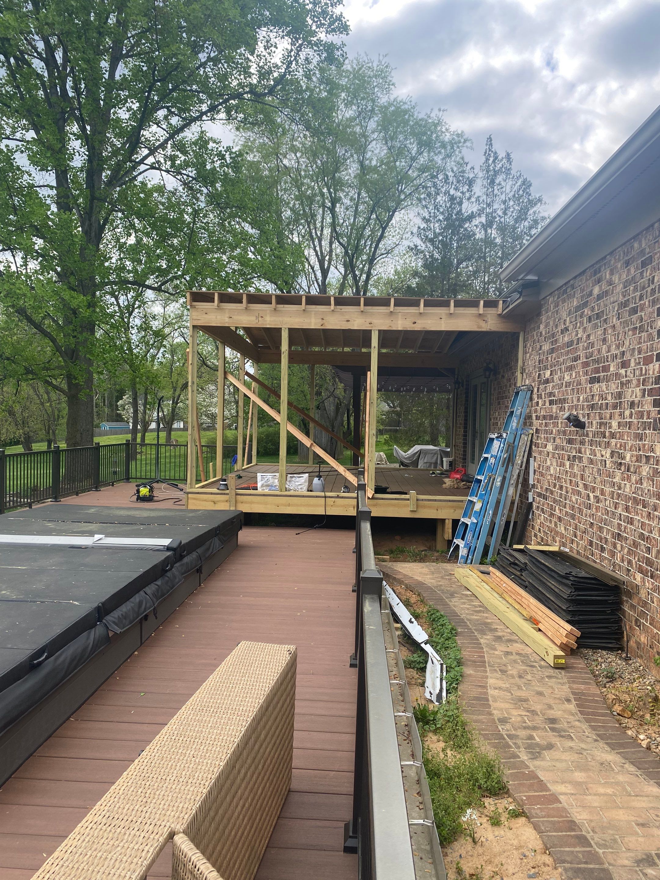 Deck/Screen porch Transformation using Timbertech by The Smet Companies, LLC