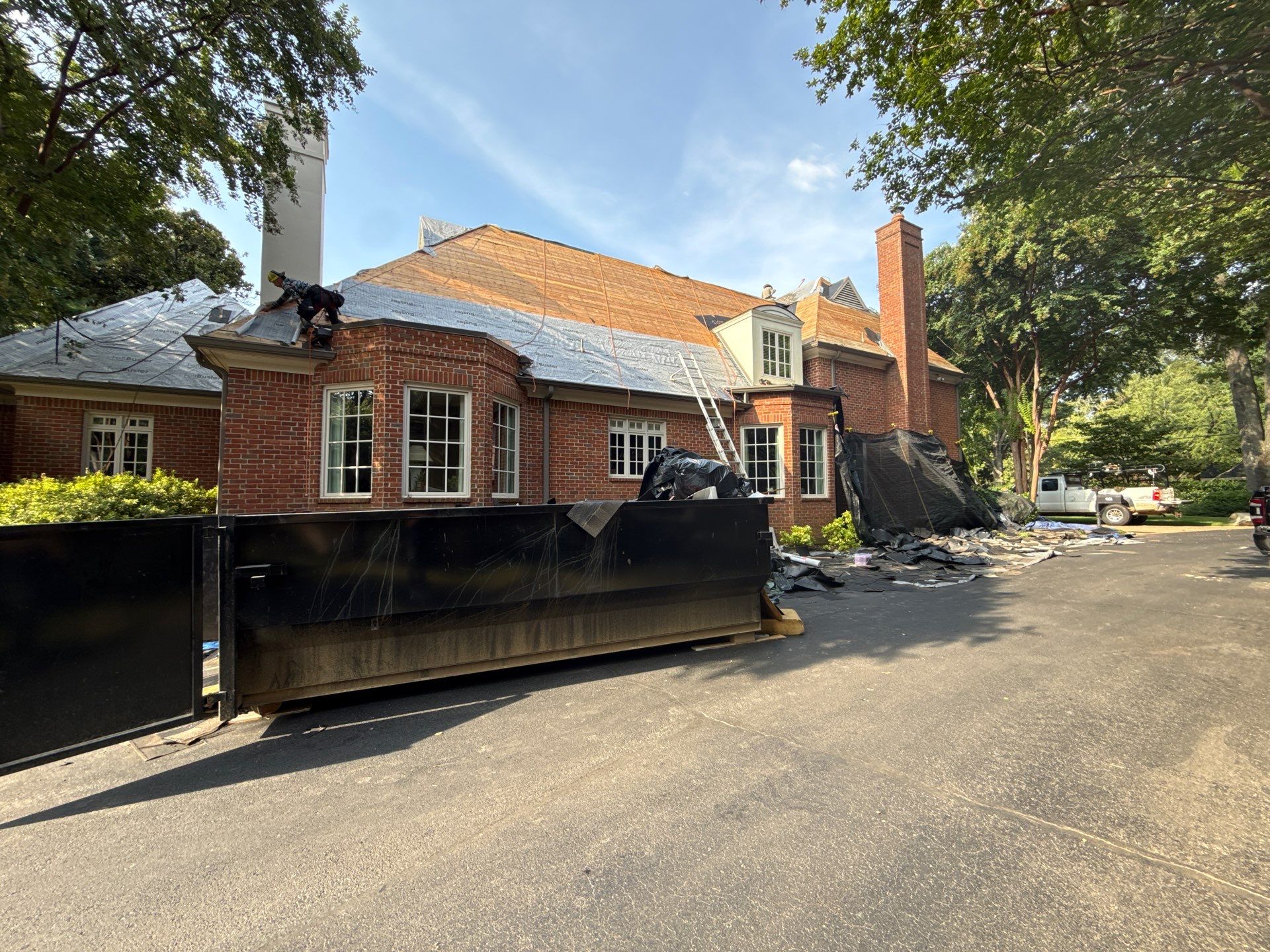 Memphis Residential Roof Replacement with GAF Timberline HDZ Shingles by Revival Roofing Services