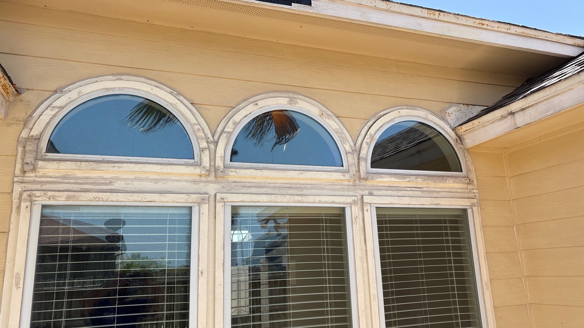 Curved Trim Windows by Bayfront Roofing and Construction