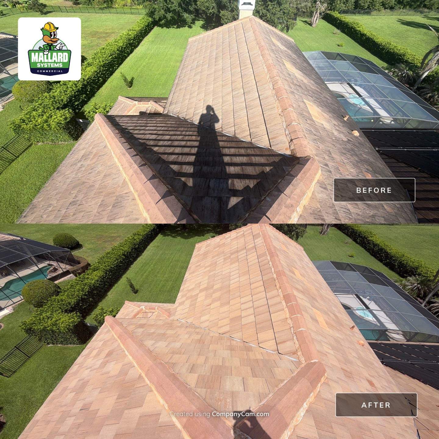 Residential Tile Roof Cleaning in Windermere by Mallard Systems