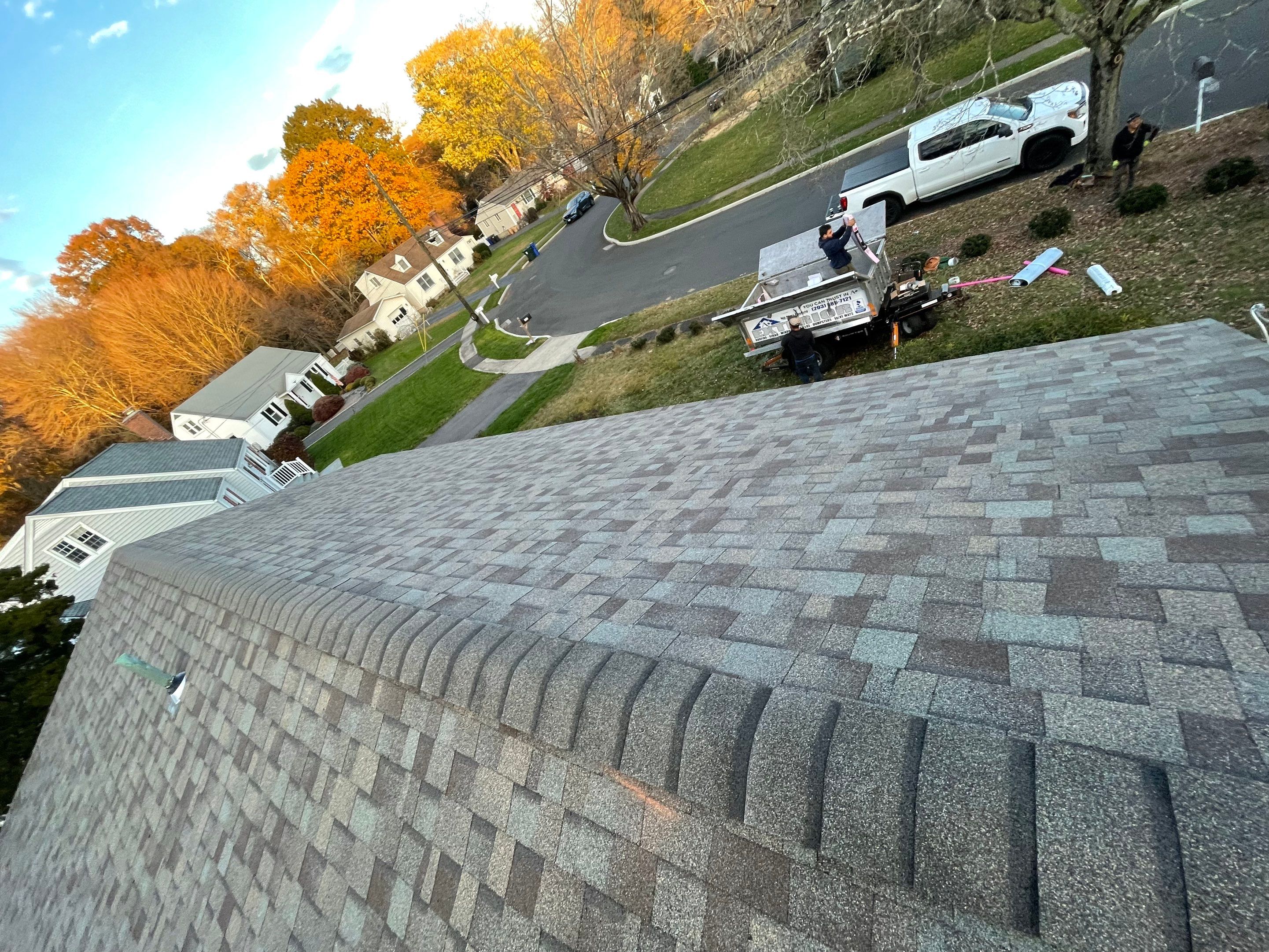 Residential Roofing Installation using Owens Corning Duration Driftwood by A Plus Exterior