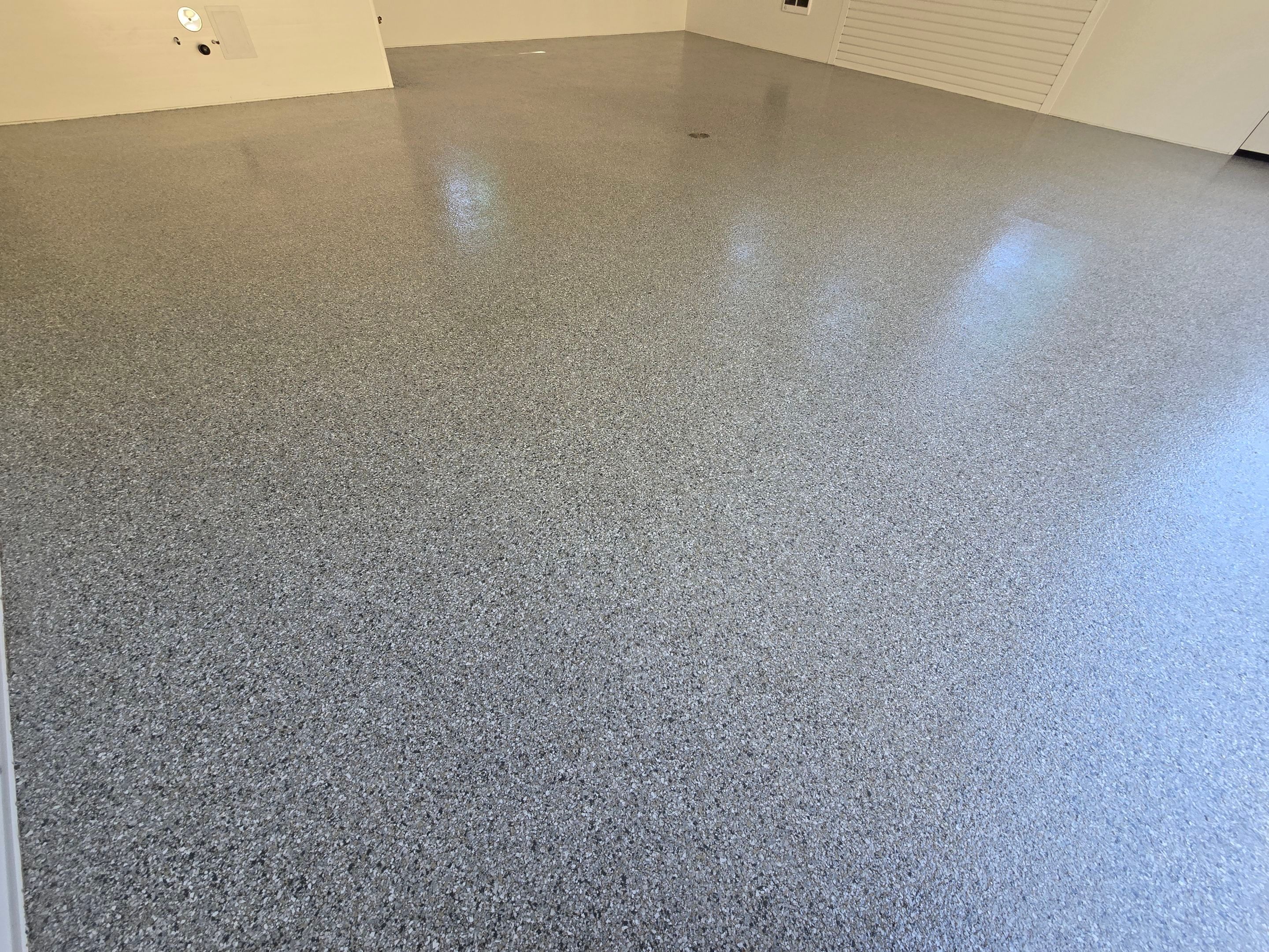 Garage Transformation using Mt Everest by Croc Coatings, LLC