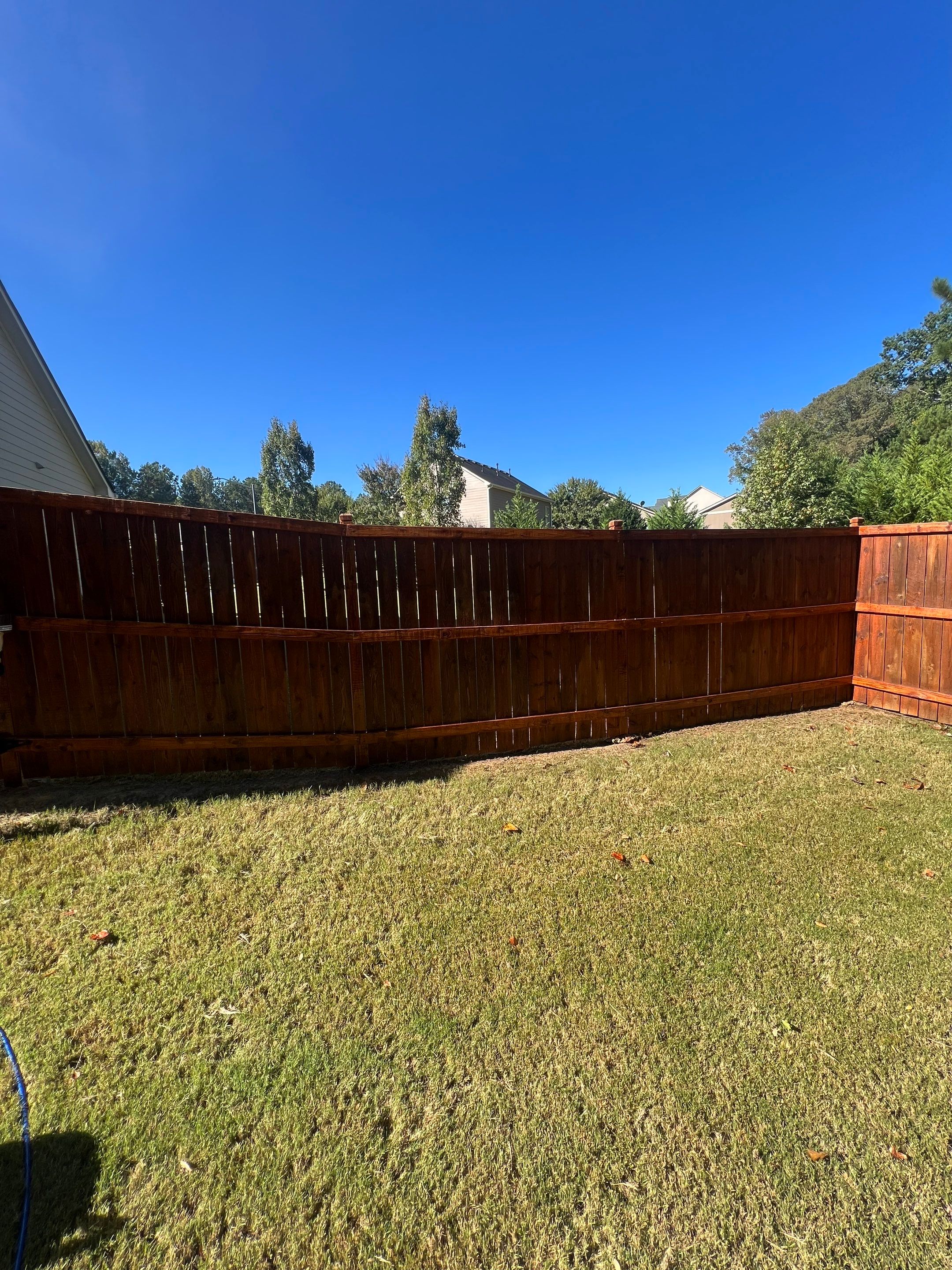 Fence Staining using Pecan by SSE by Titans of Timber Fence & Stain