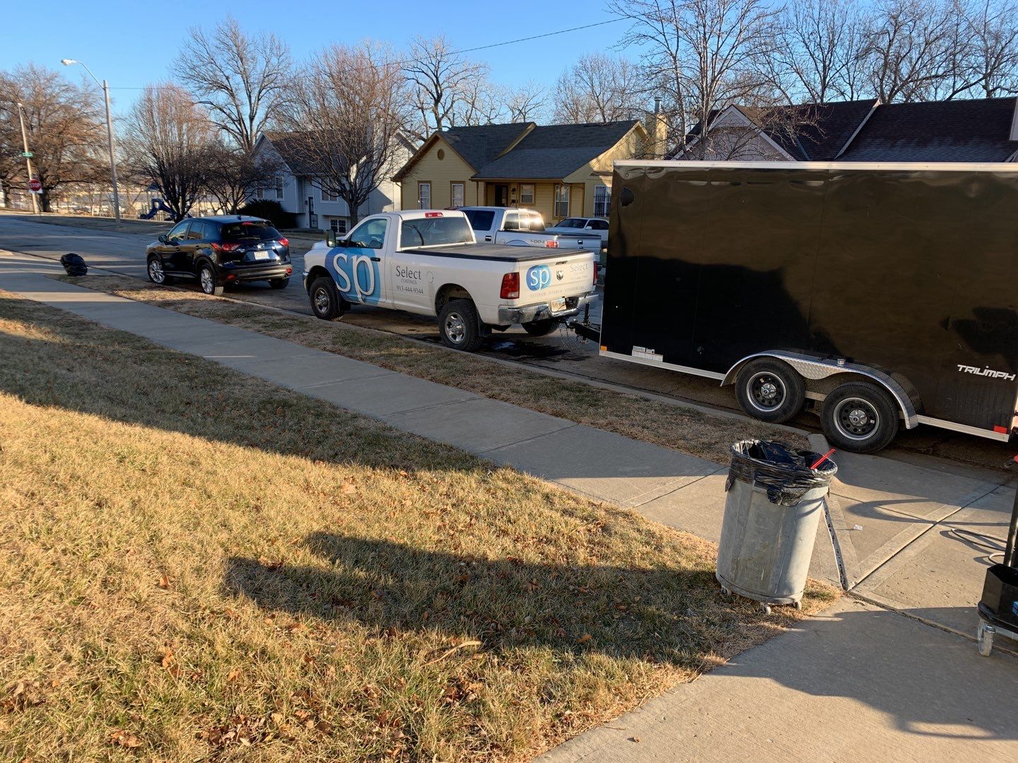 Driveway using Slate Stone by Select Painting, Coatings & Garage Cabinets