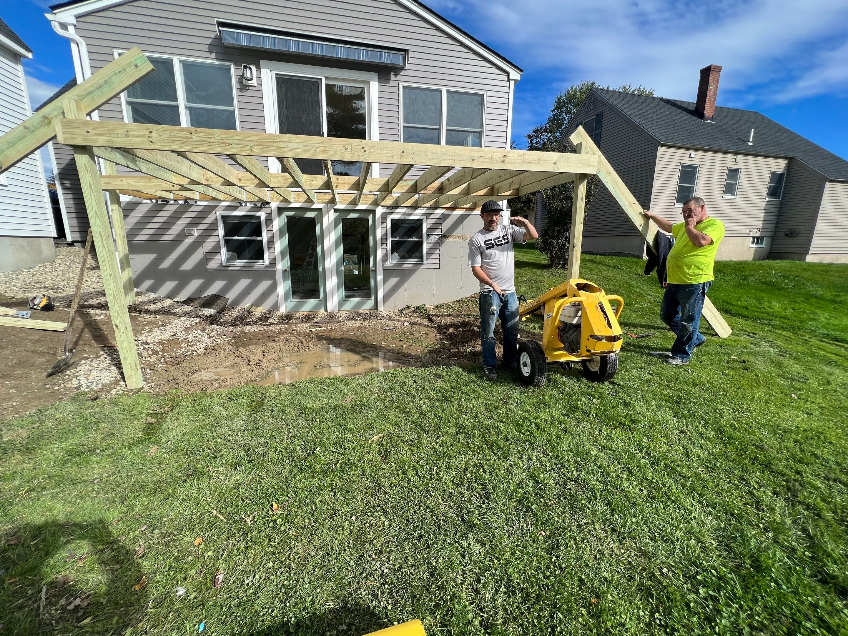 Who Needs a New Deck and Go Big!! Elliot Maine for the Win by Tall pine roofing