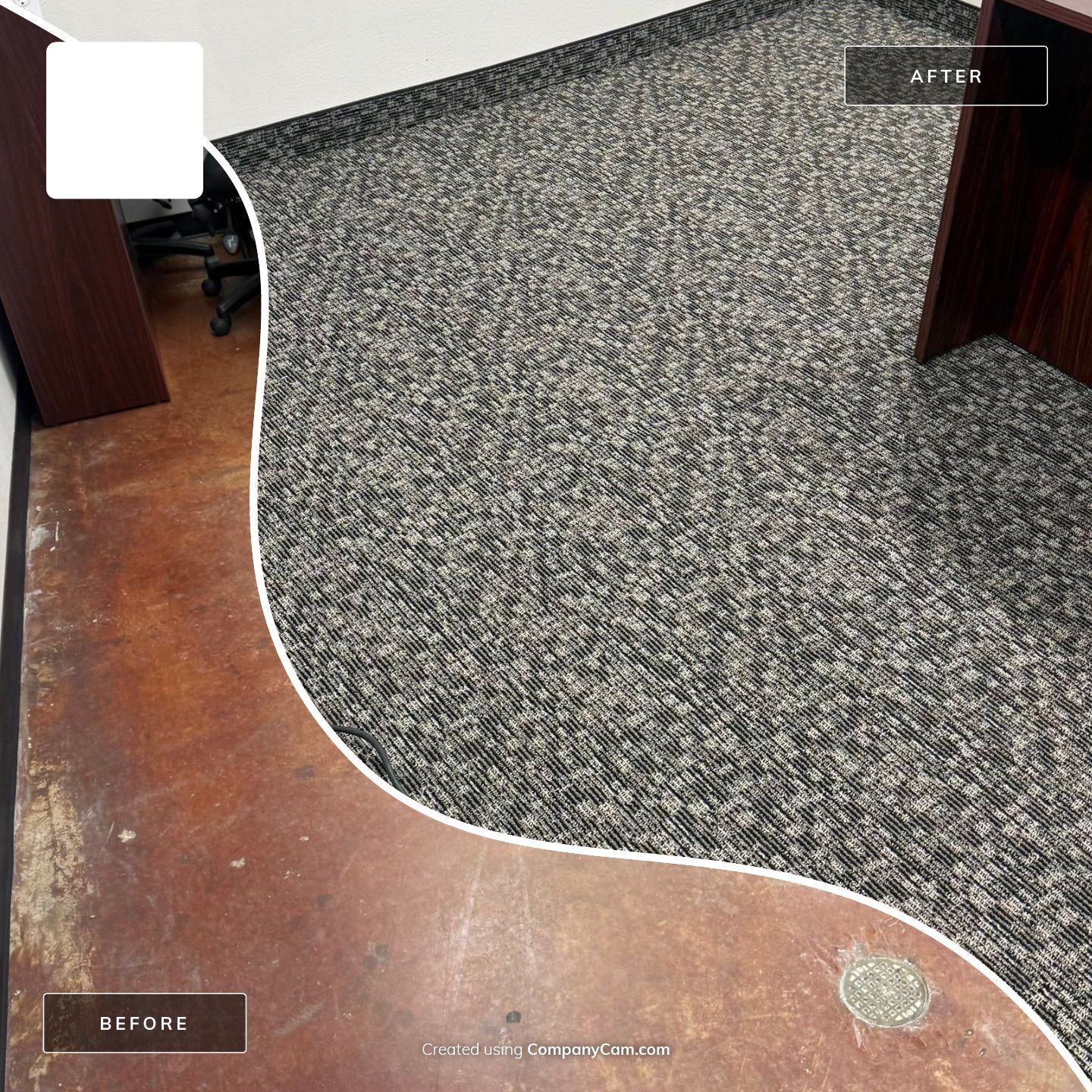 Dallas Office Interior Restoration and Commercial Carpet Tile Installation by Simmons Floors 