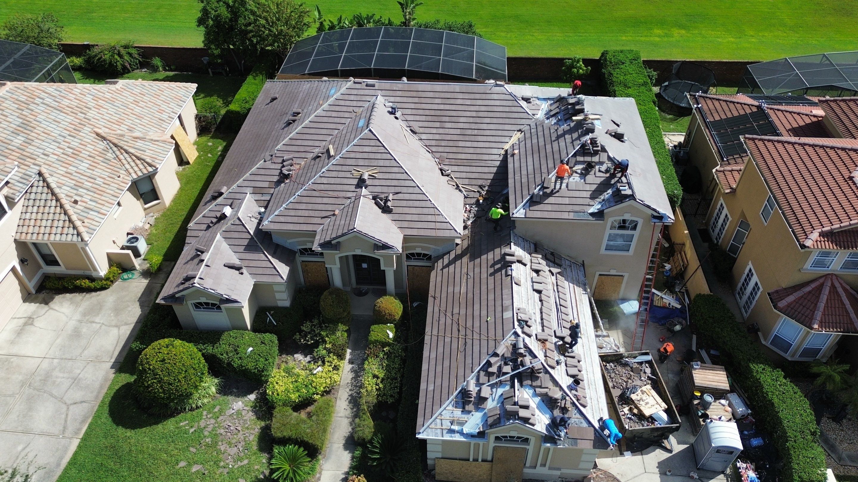 Full Concrete Tile Roof Replacement with Polyglass Underlayment in Orlando by Fortified Roofing Solutions Corp.