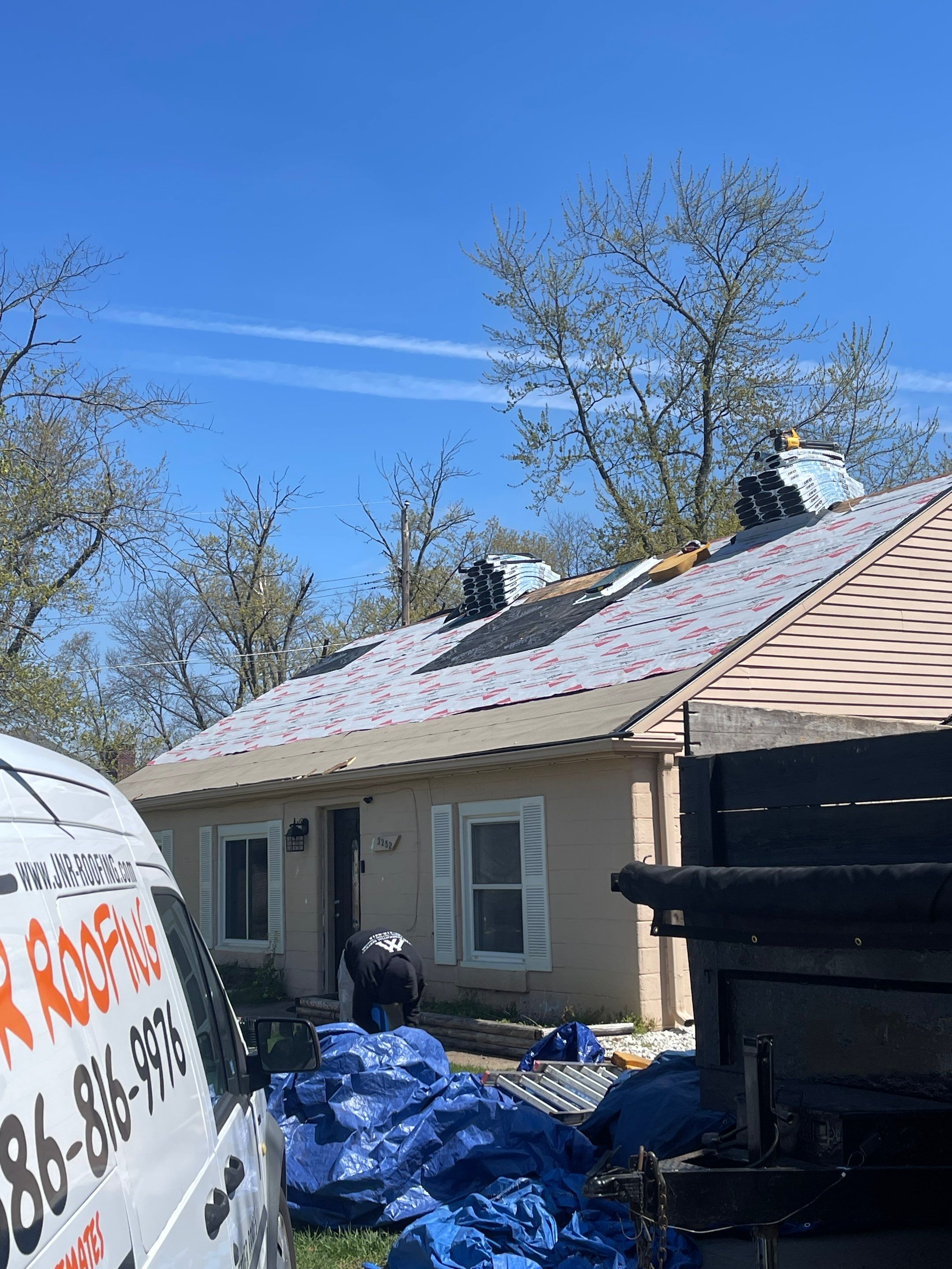 Residential Roofing Installation using IKO DYNASTY - Granite Black by JNR Roofing LLC