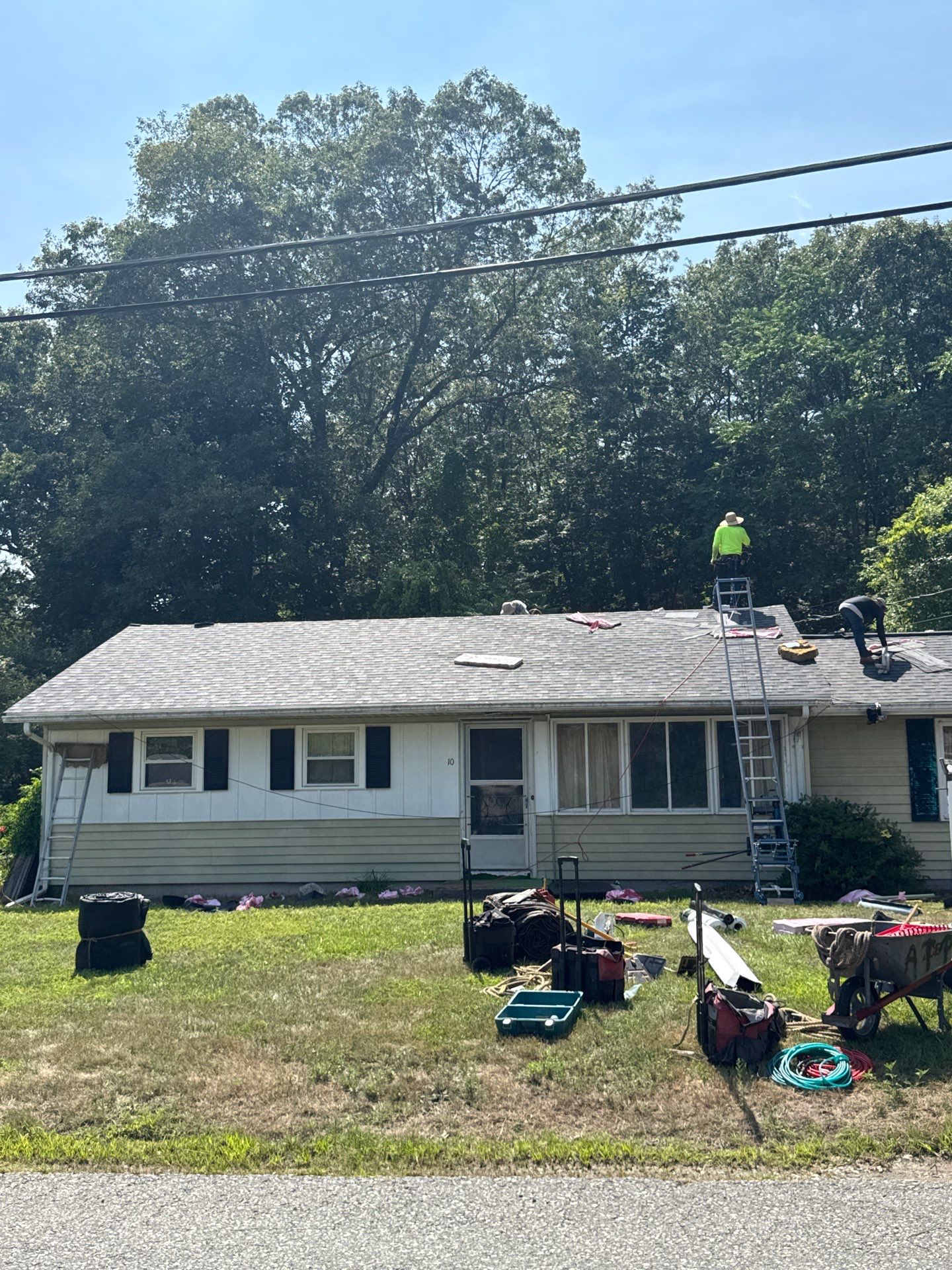 Onyx Black Roof Transformation in Maynard, MA by Mighty Dog Roofing of Greater Middlesex County
