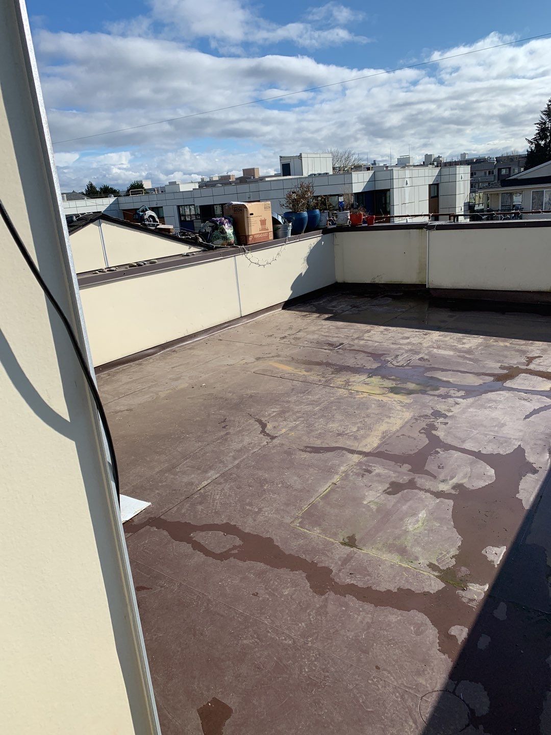 Ballard Rooftop Deck using IPE Tiles by Alki deck builders 