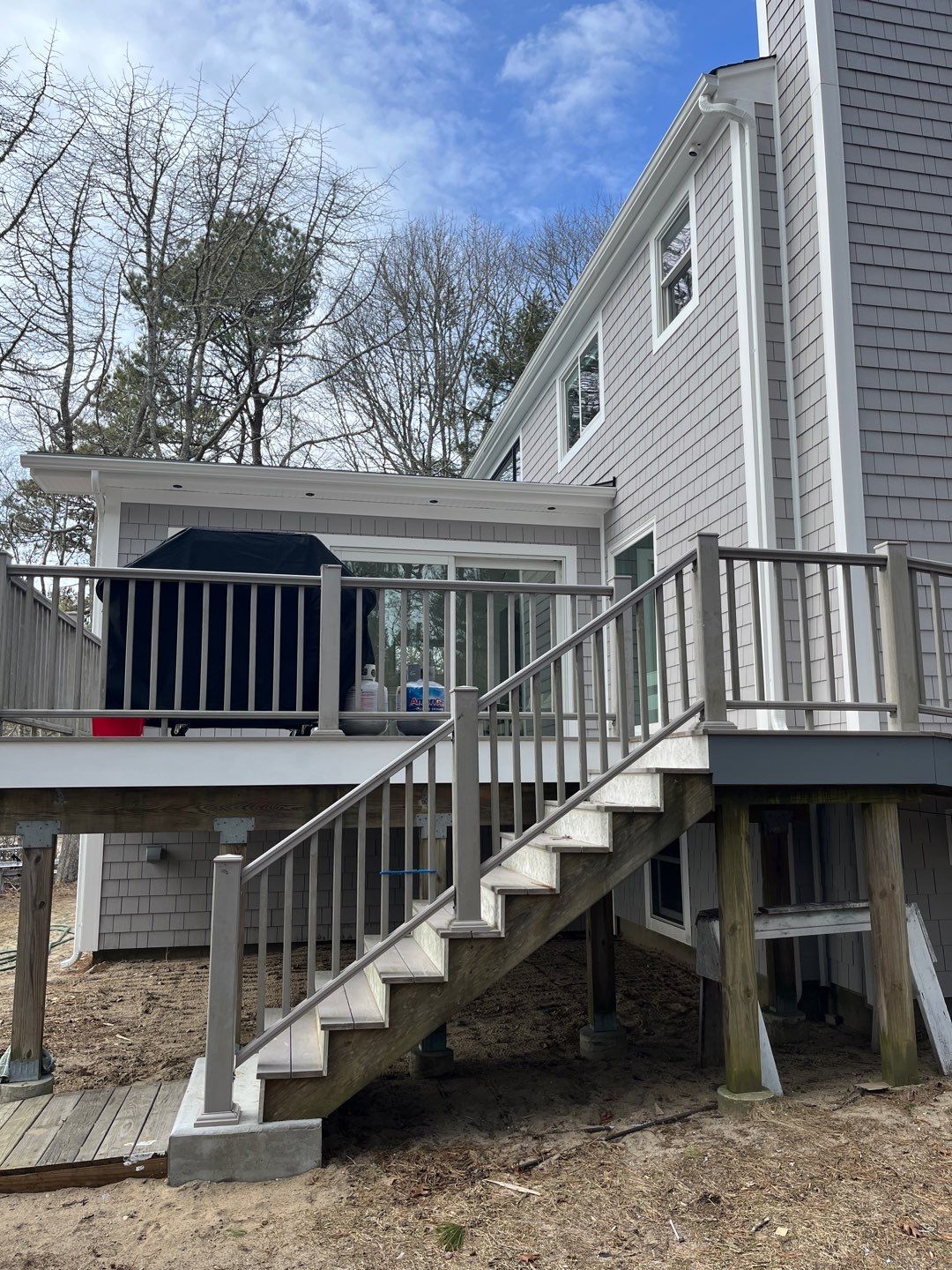 Gutter Installation using 5" K-Style Aluminum Gutter in Plymouth, MA by Gutter Pro Enterprises