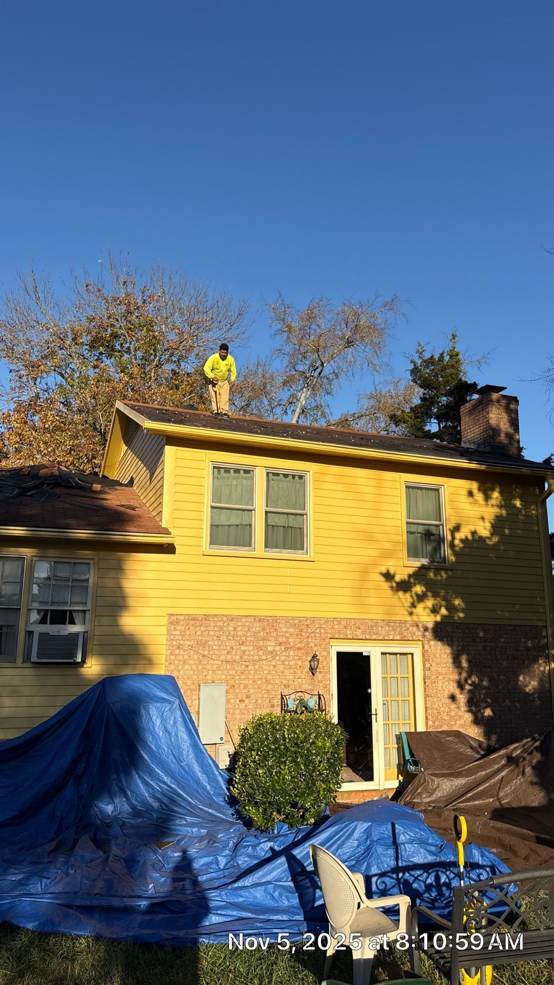 Roof replacement by wind damage by Just Brilliant Restoration JBR