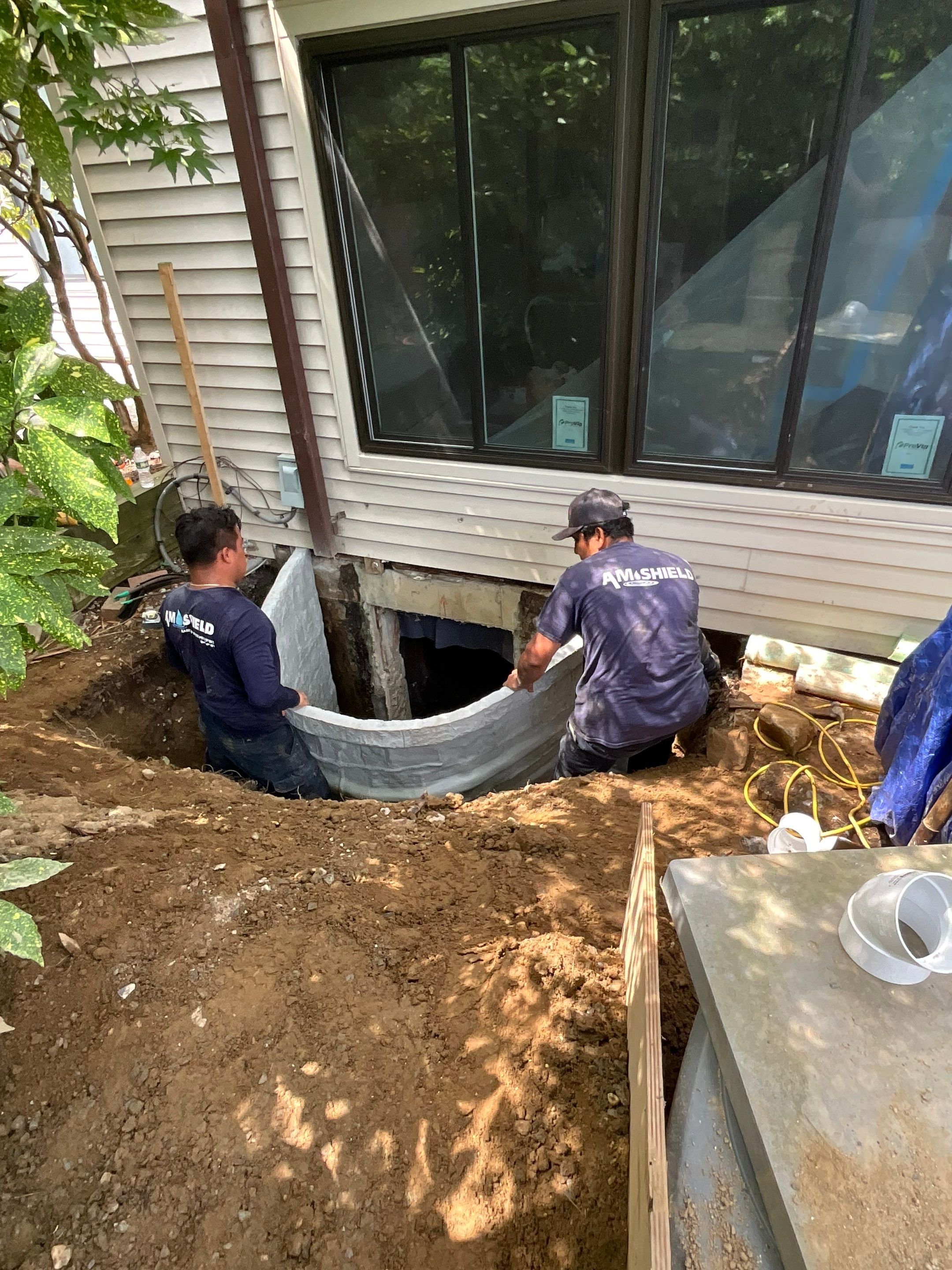 Dove Hill Dr • Manhasset, NY 11030 by A.M. Shield Waterproofing, Corp.