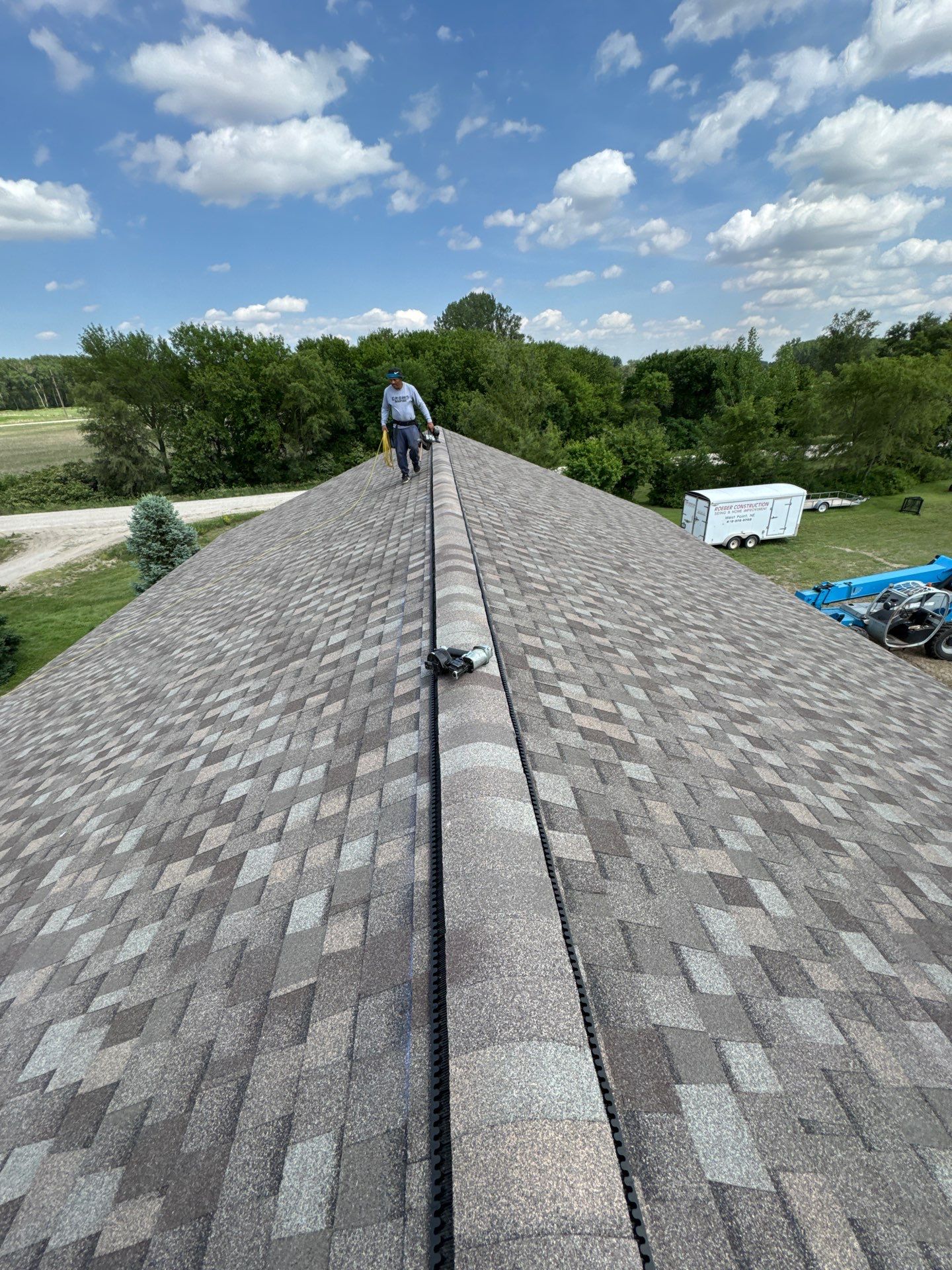 Titan XT Architectural Shingle Roof Installation in Wisner by Crows Roofing LLC