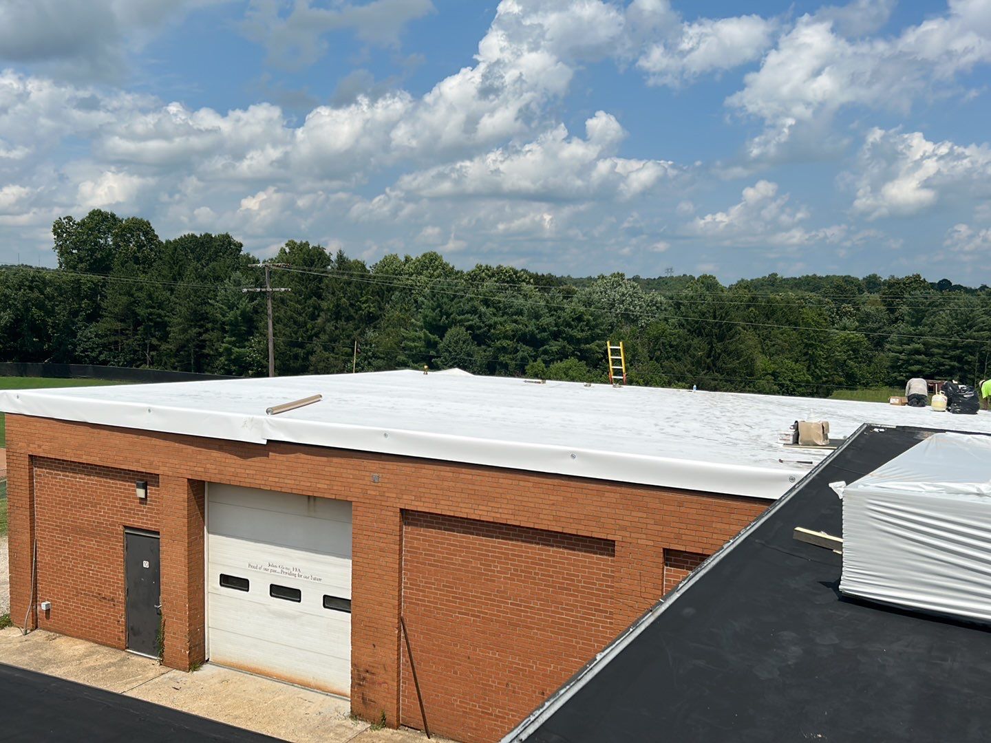 John Glenn High school Roof Install by Gold Star Roofing LLC 